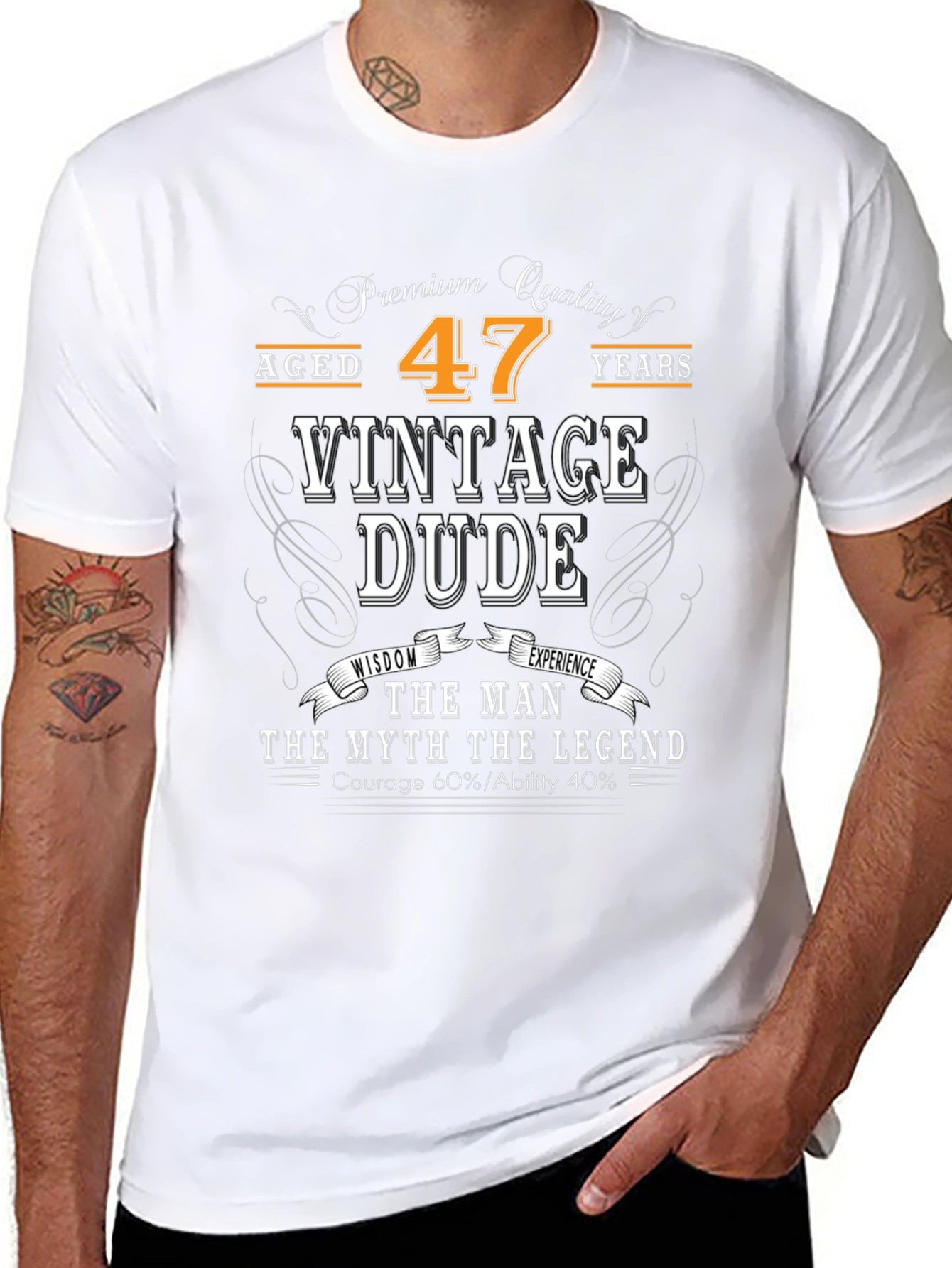 Black Vintage 47 Dude T-Shirt view 8