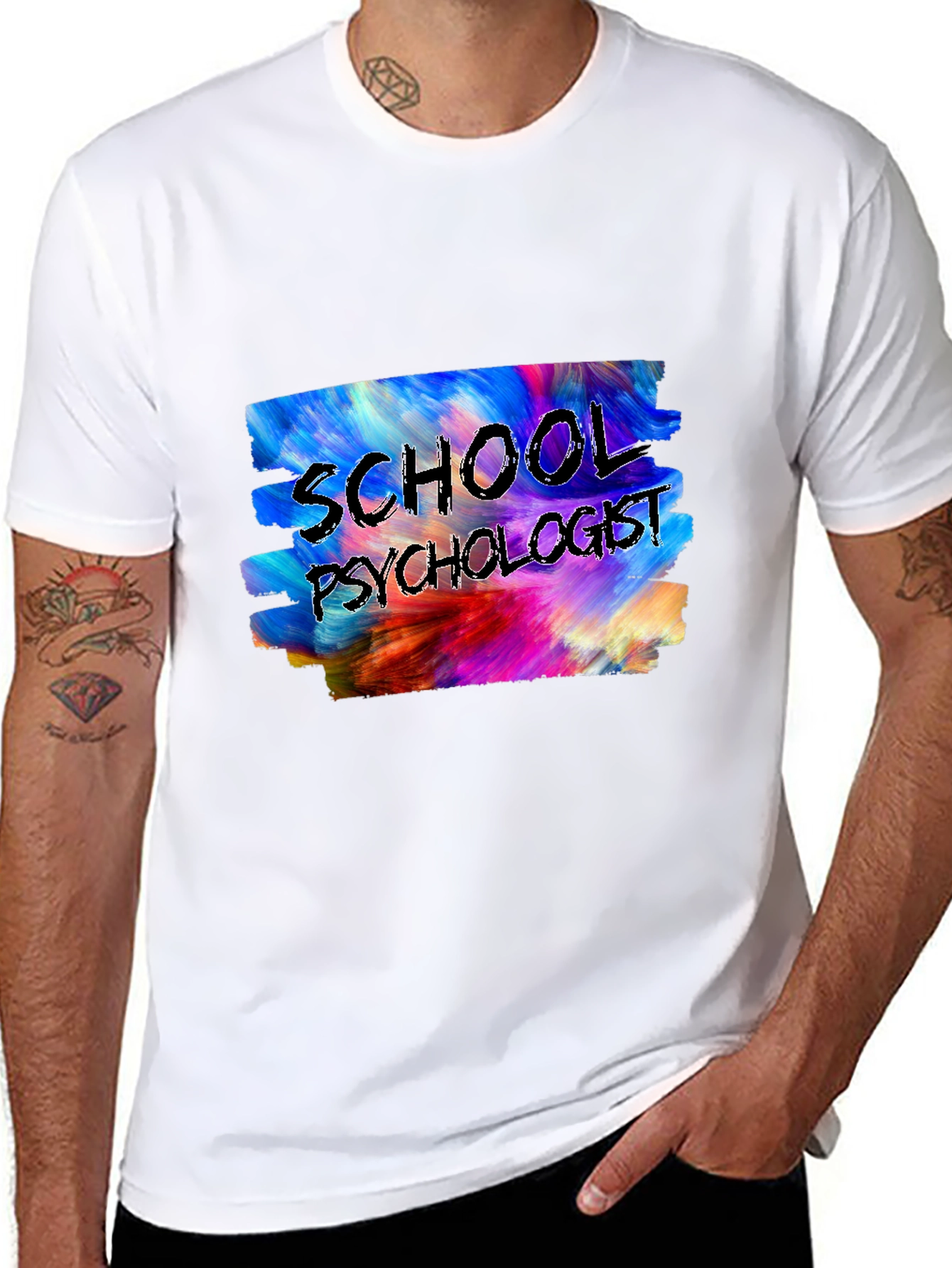 Black School Psychologist T-Shirt view 8