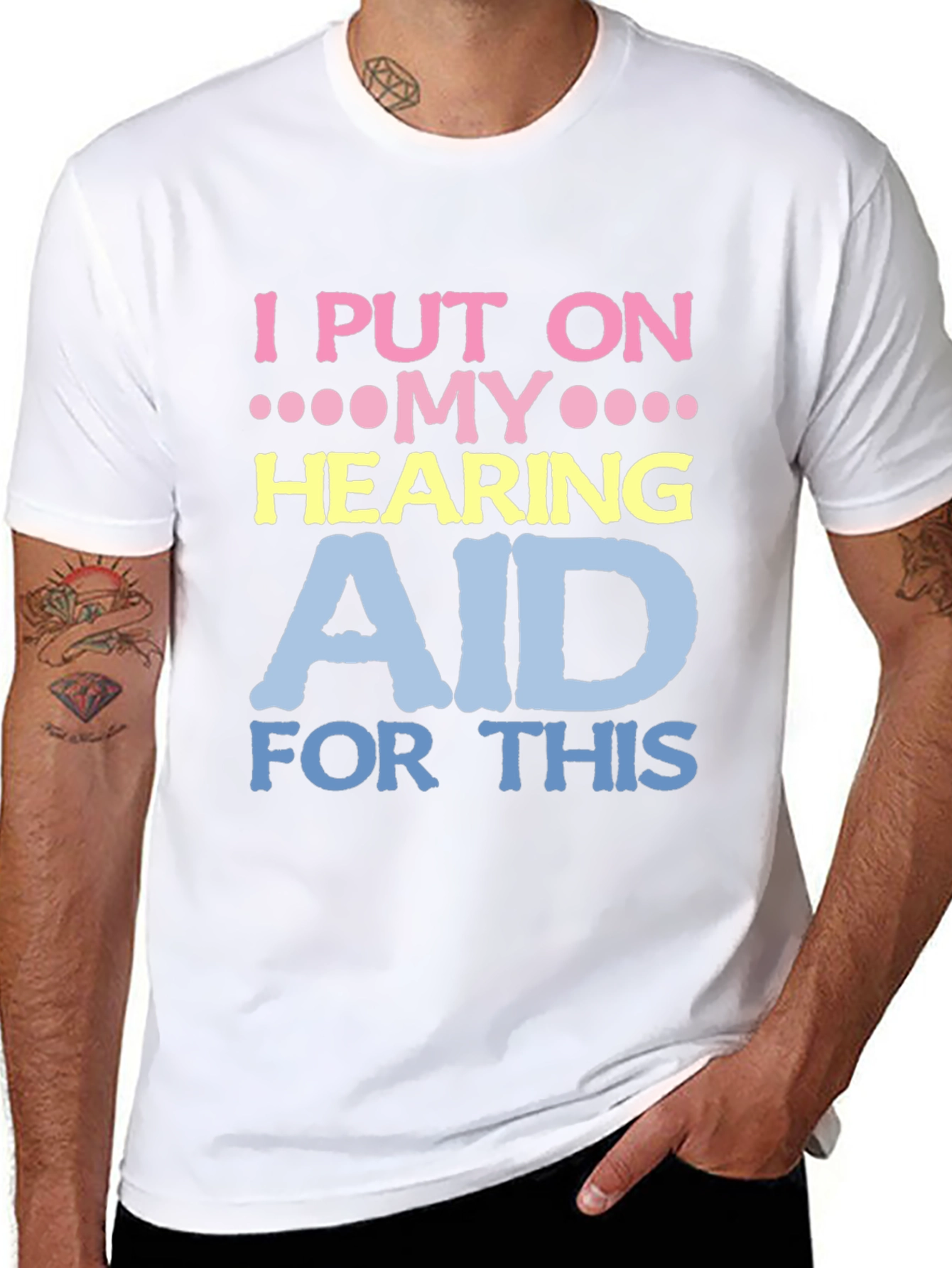 Funny Hearing Aid T-Shirt for Hearing Impaired - 8