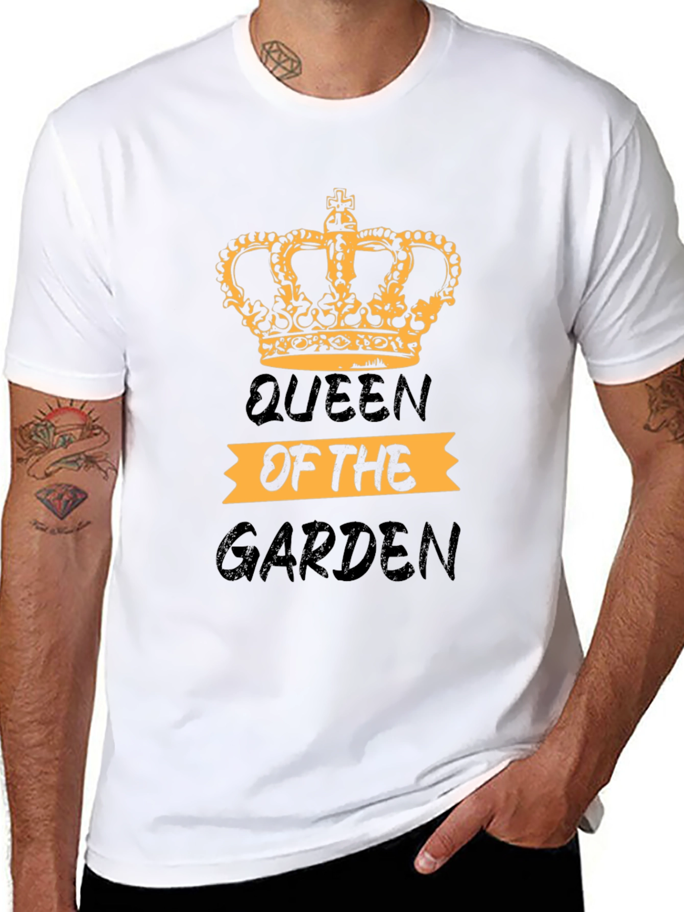 Black Queen of the Garden Graphic Tee view 8