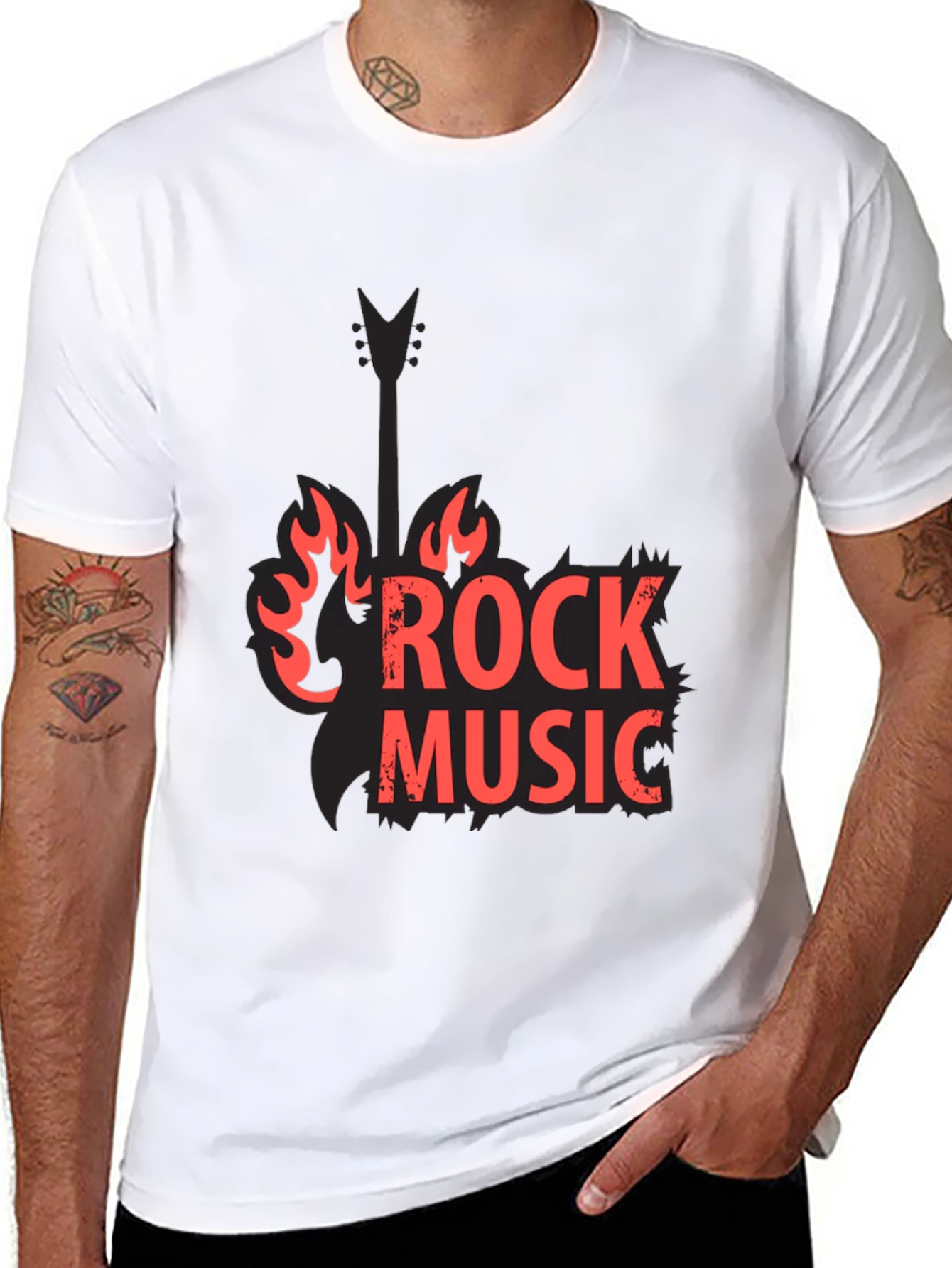 Black Rock Music Black Graphic Tee view 8