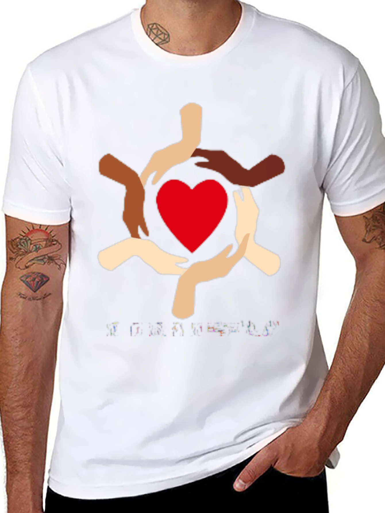 Unity Heart T-Shirt - Diversity & Inclusion Design - 8