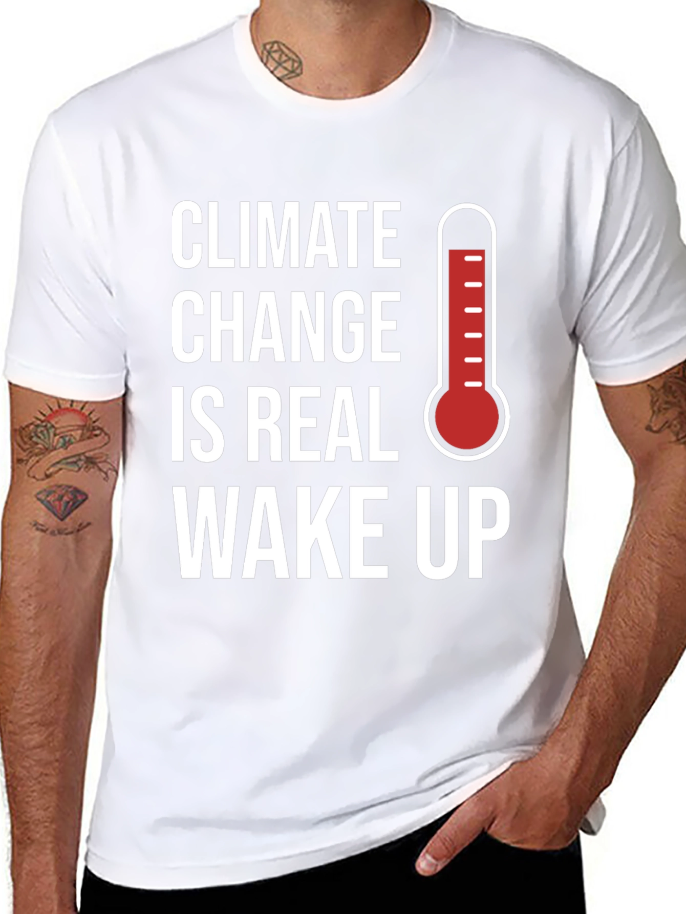 Black Climate Change Awareness T-Shirt view 8