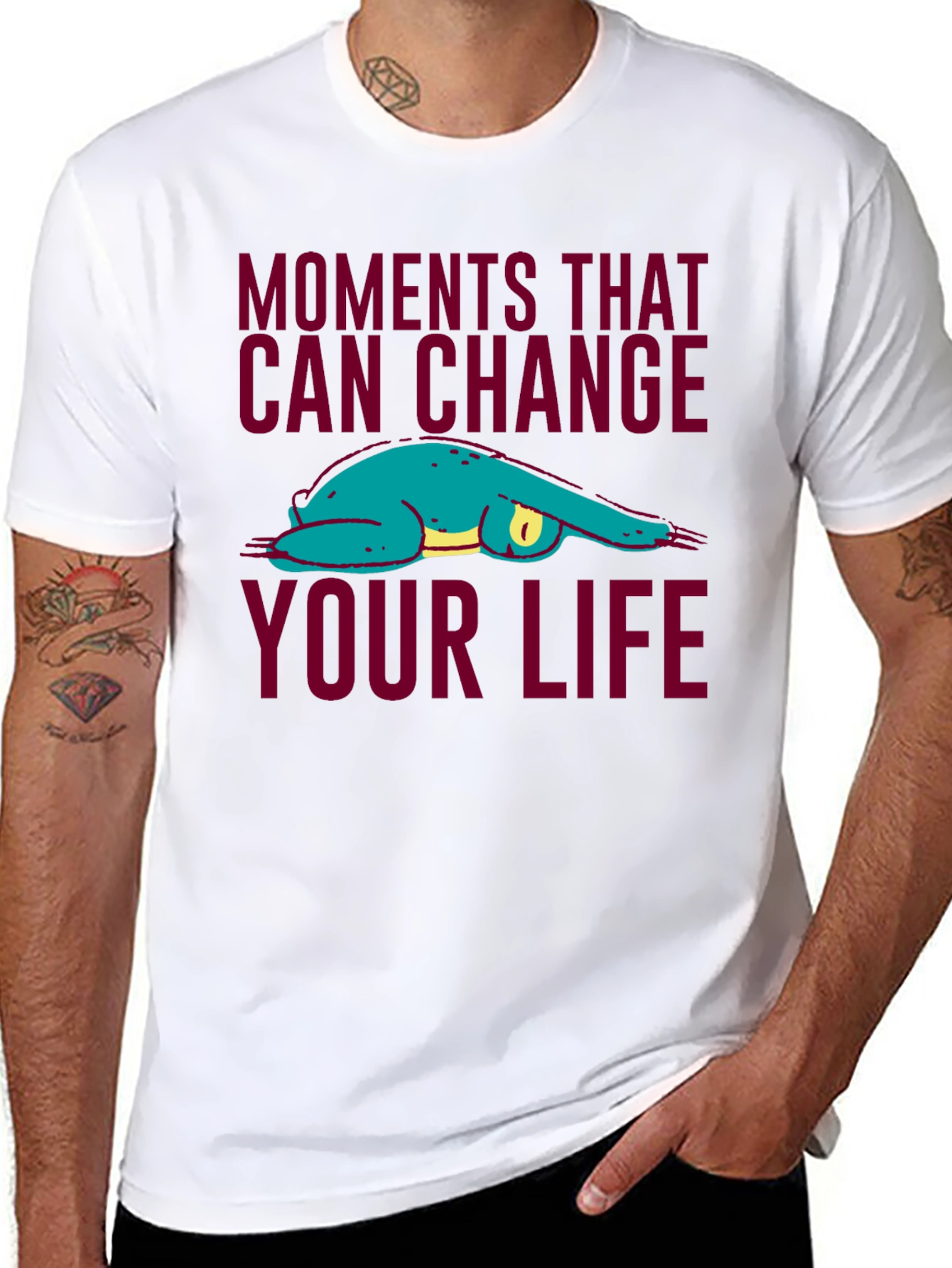 Black Moments That Can Change Your Life Sloth T-Shirt view 8