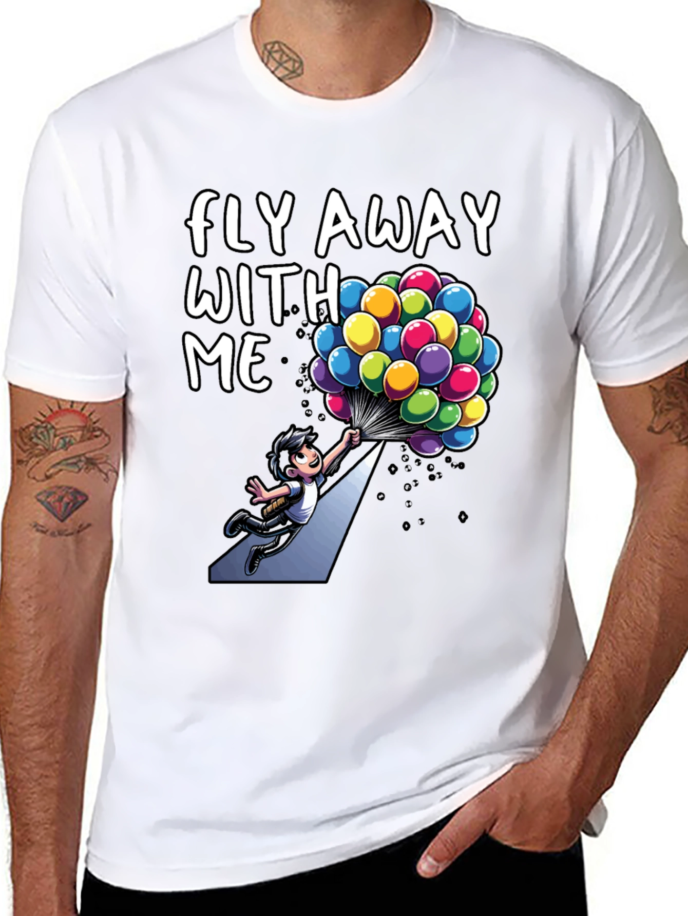 Black Fly Away With Me Graphic Tee view 8