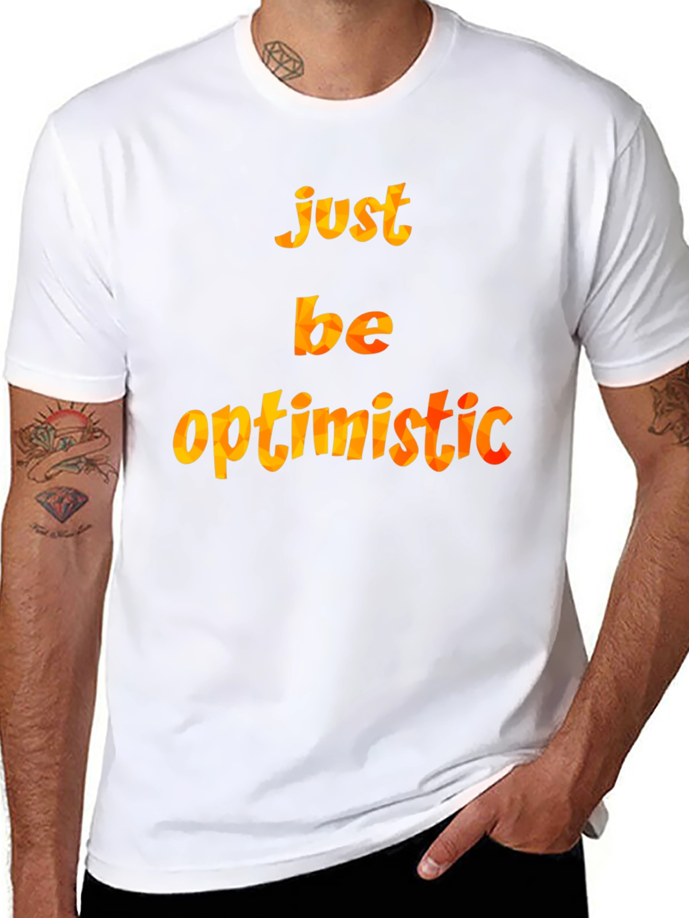 Black Optimistic Graphic T-Shirt view 8