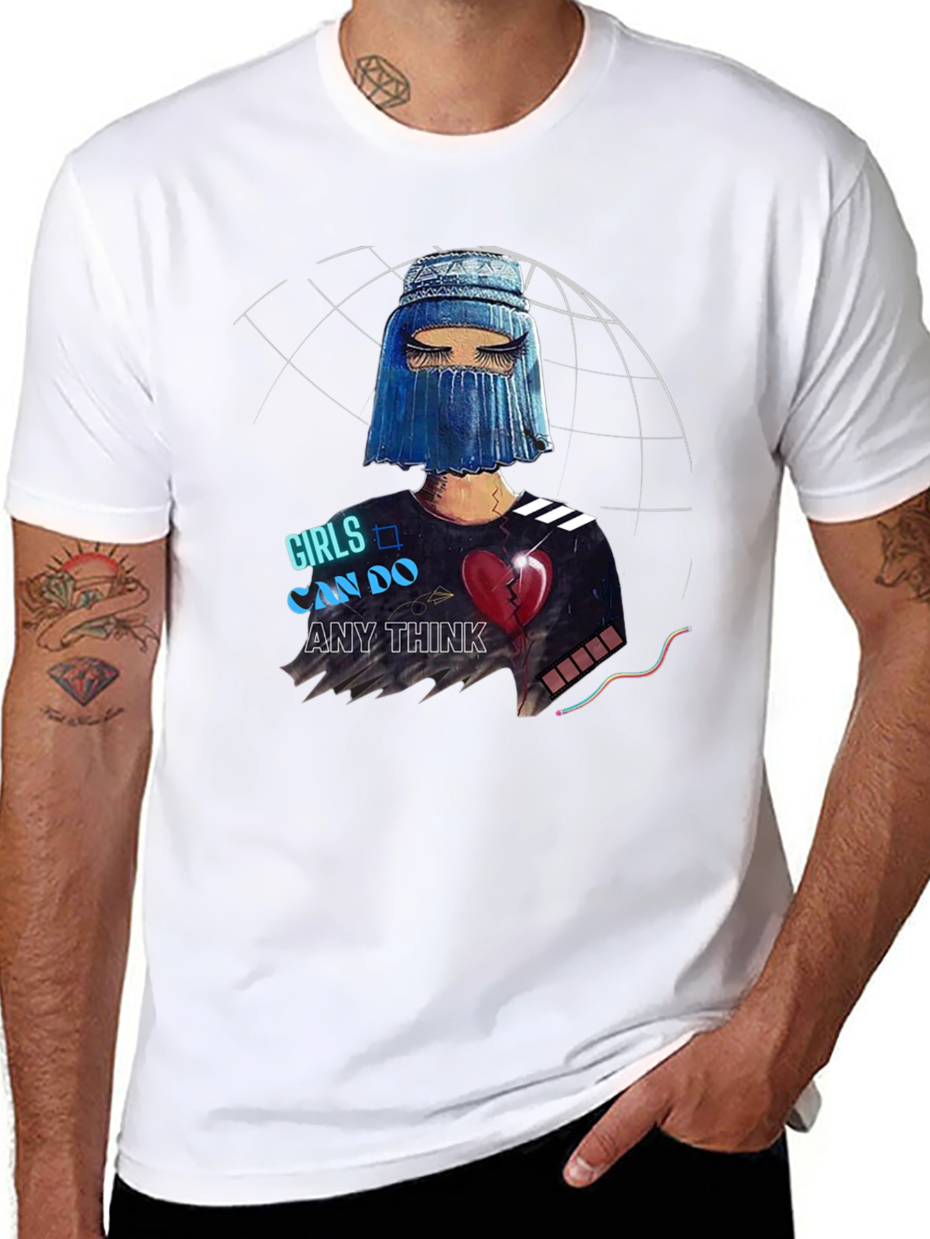 Black Girls Can Do Anything Graphic Tee view 8