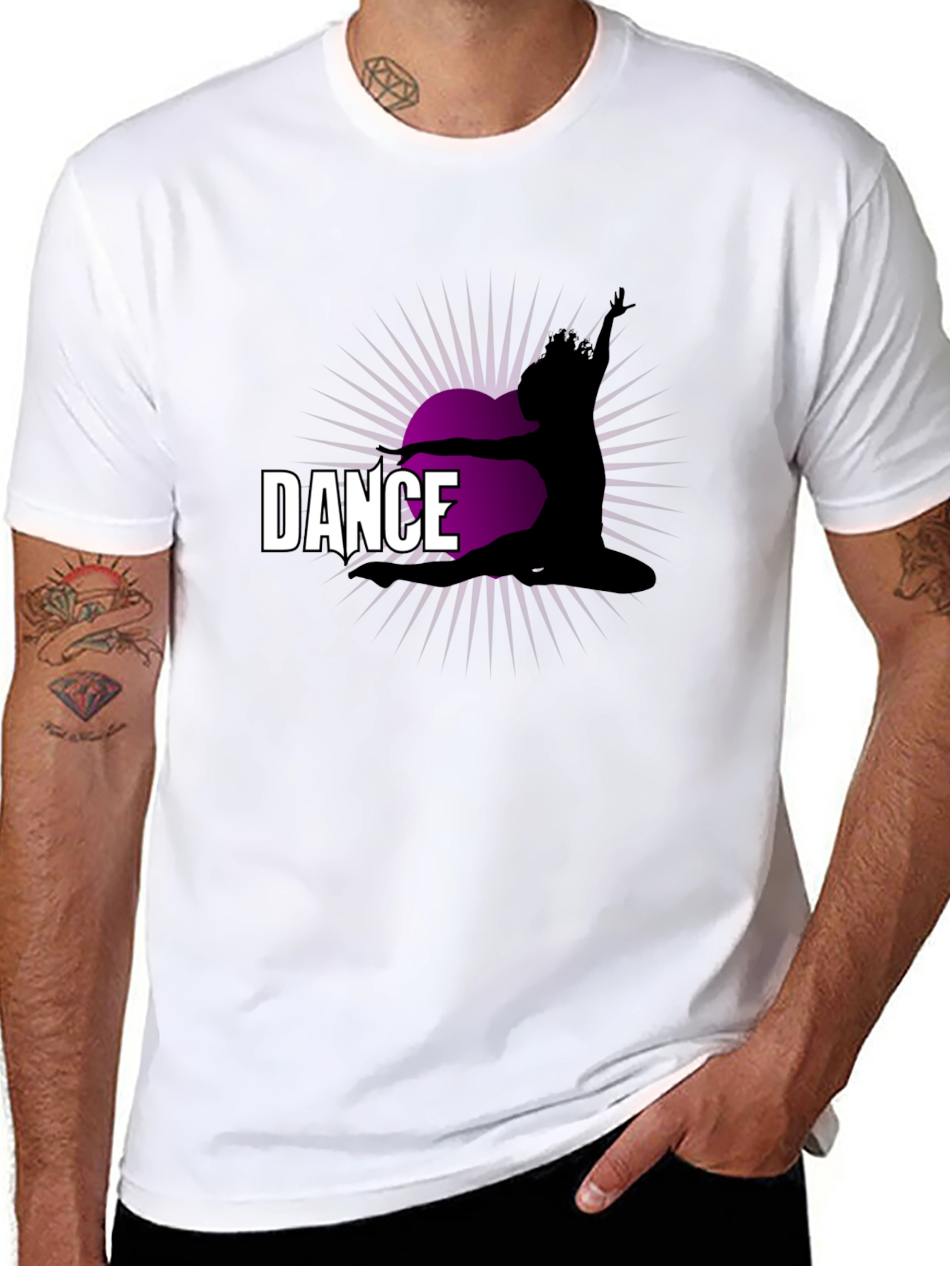 Black Dance Silhouette T-Shirt view 8