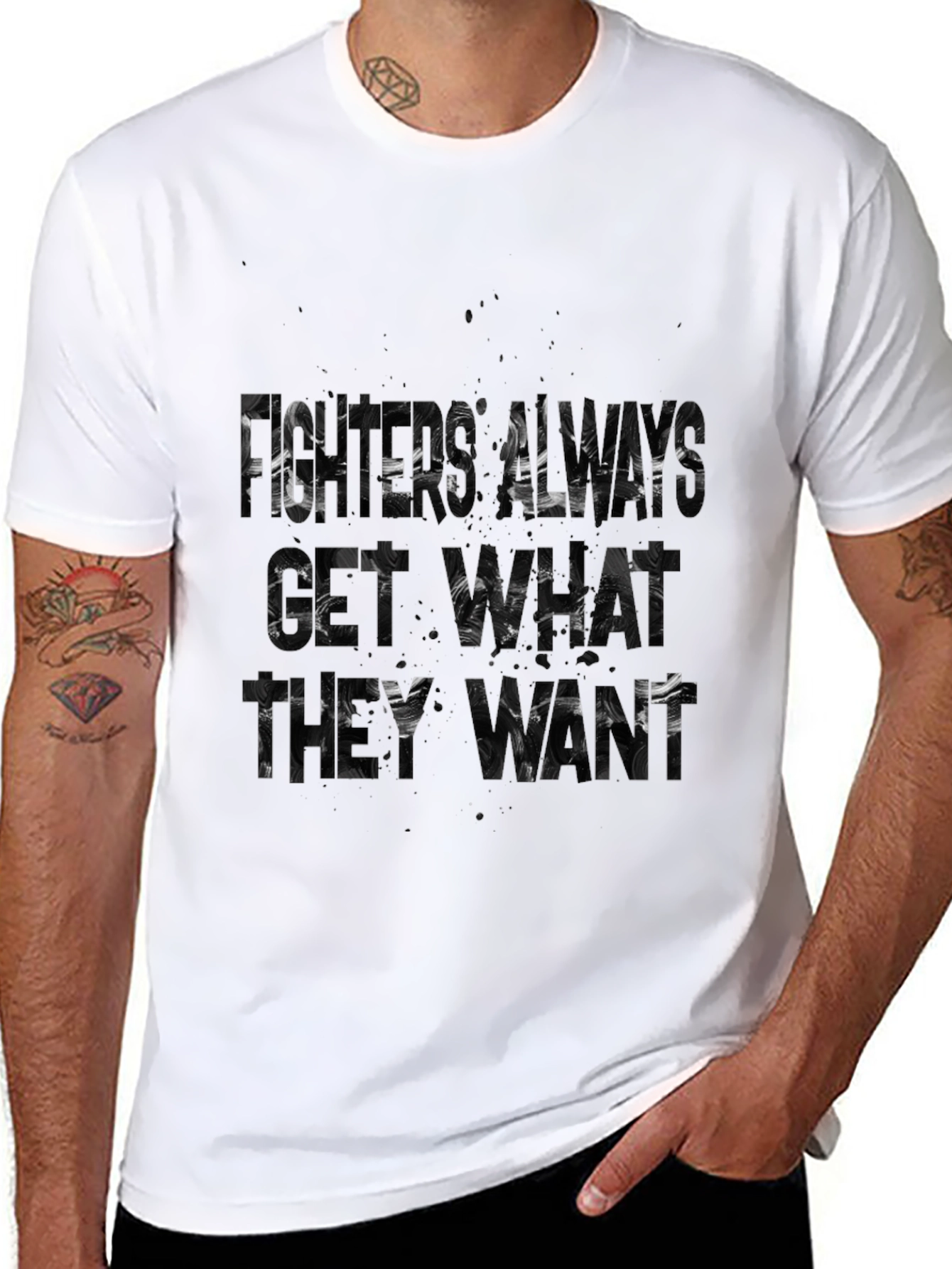 Black Fisher Always Get What They Want Black T-Shirt view 8