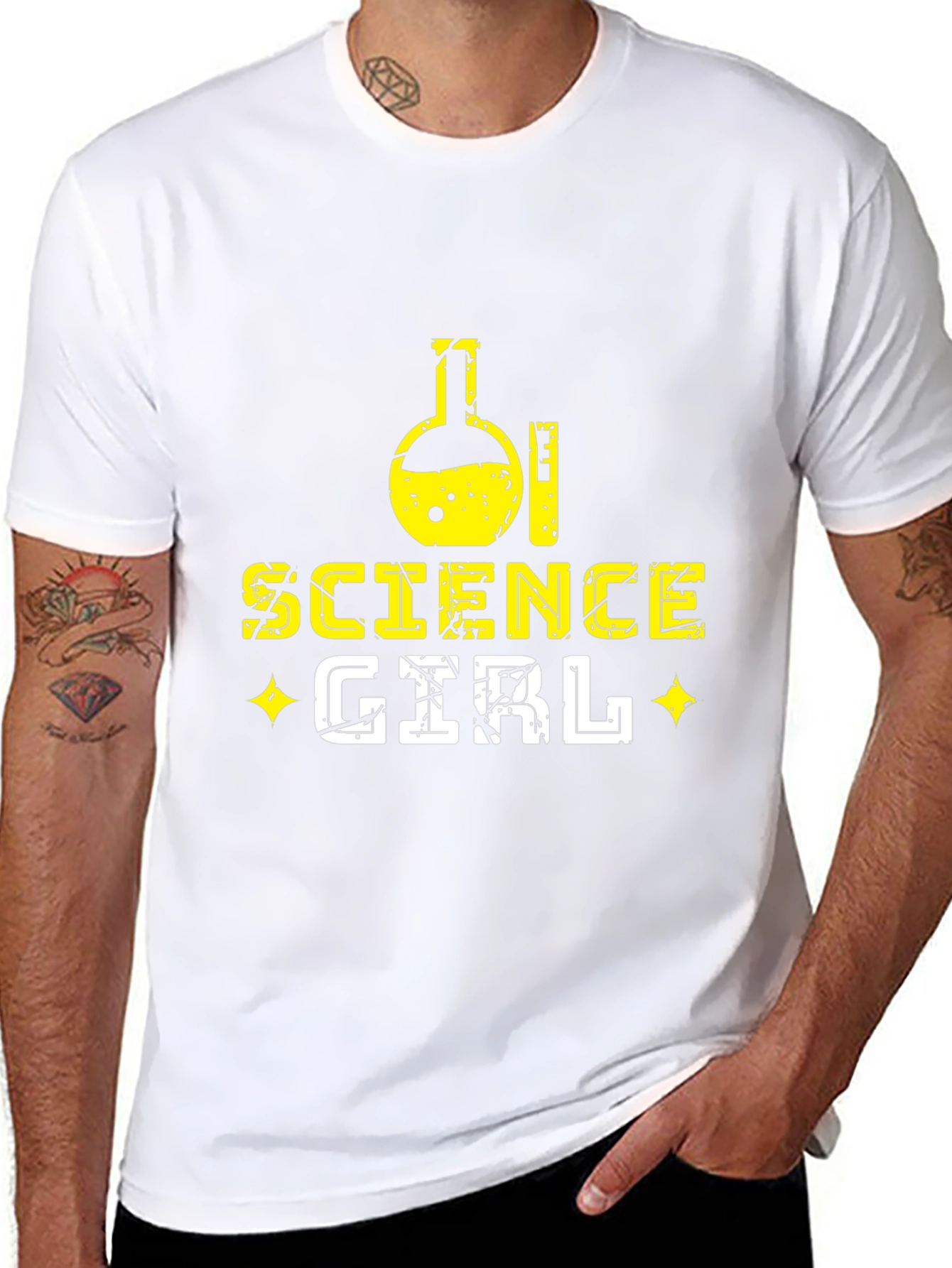 Black Science Girl Graphic Tee view 8