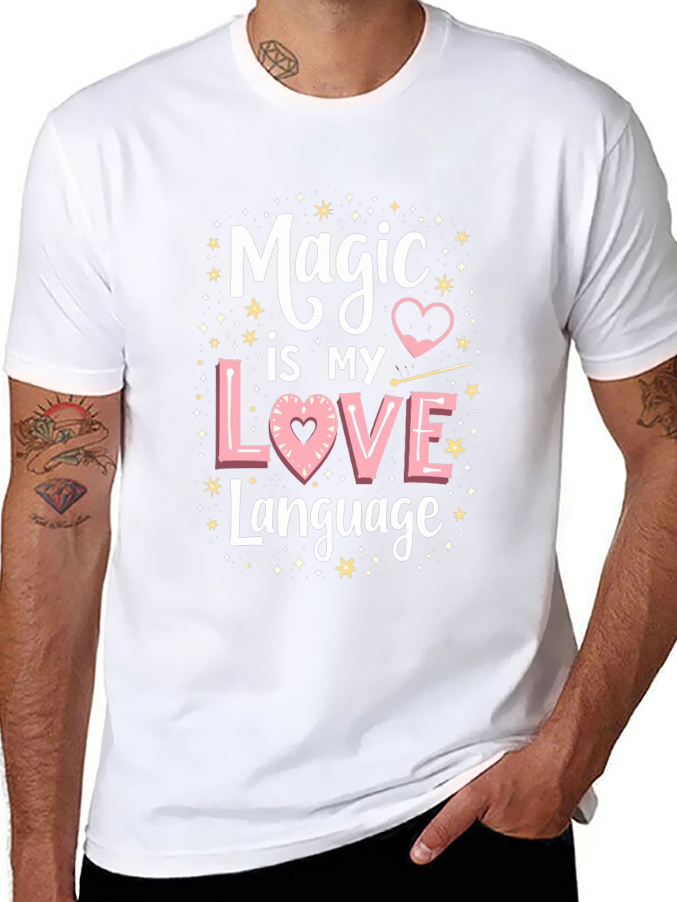 Black Magic Is My Love Language Tee view 8