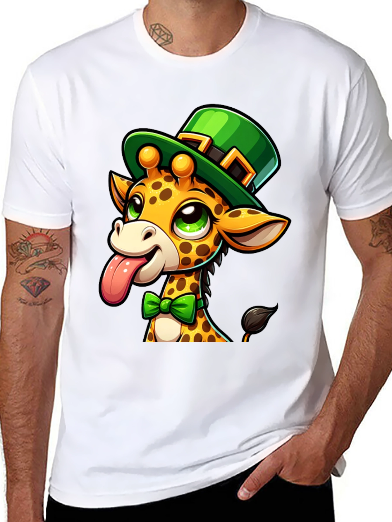 St. Patrick's Day Giraffe T-Shirt - 8