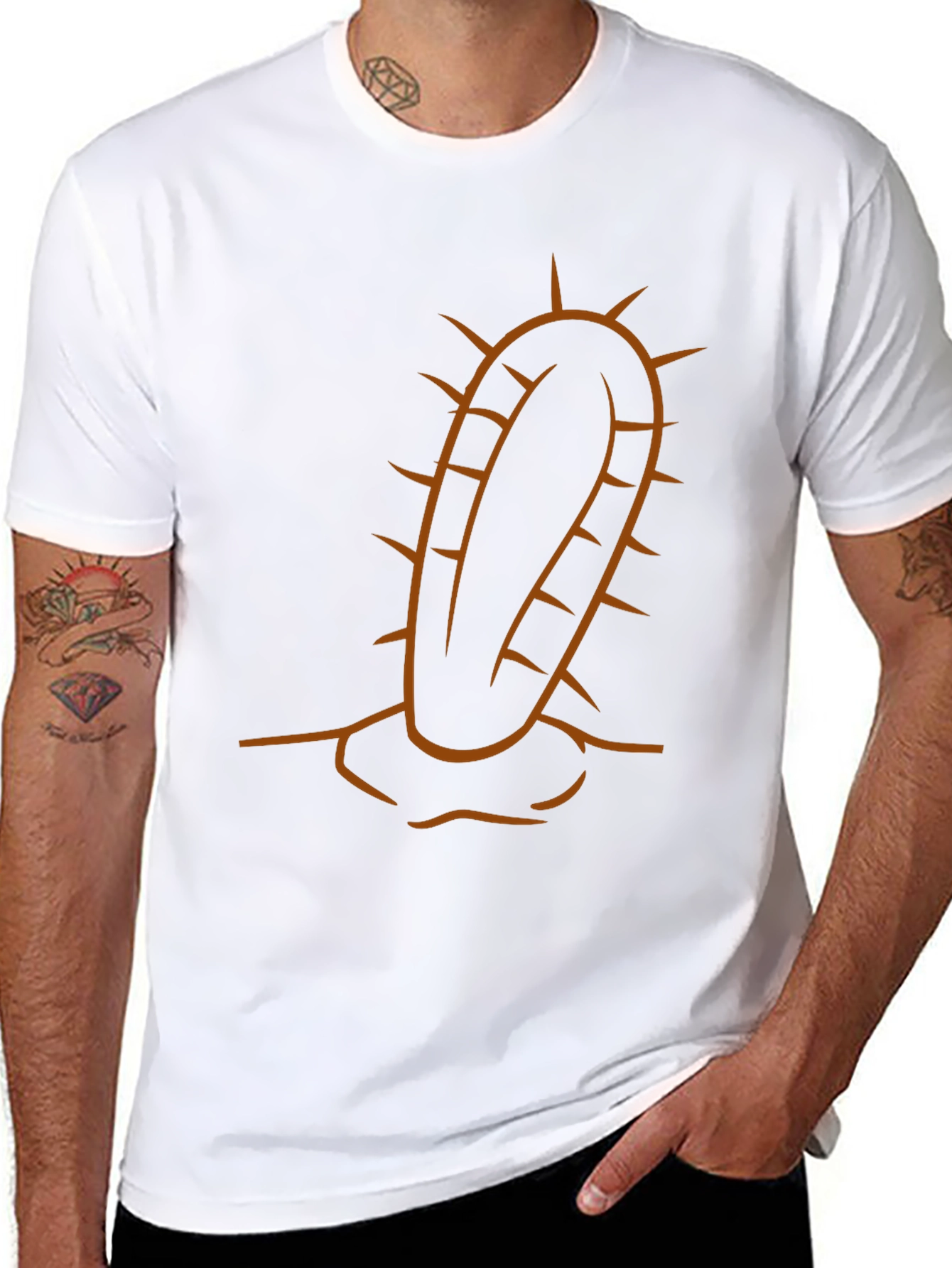 Black Cactus Graphic Tee - Unique Desert Style view 8