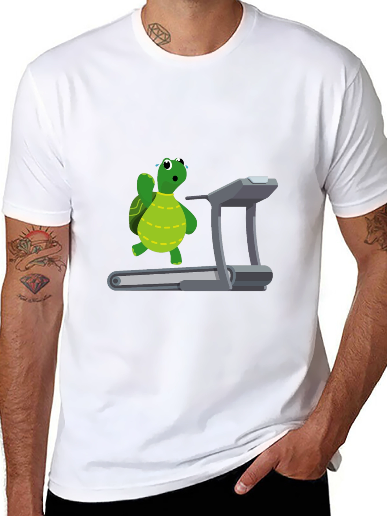 Black Turtle Treadmill T-Shirt view 8