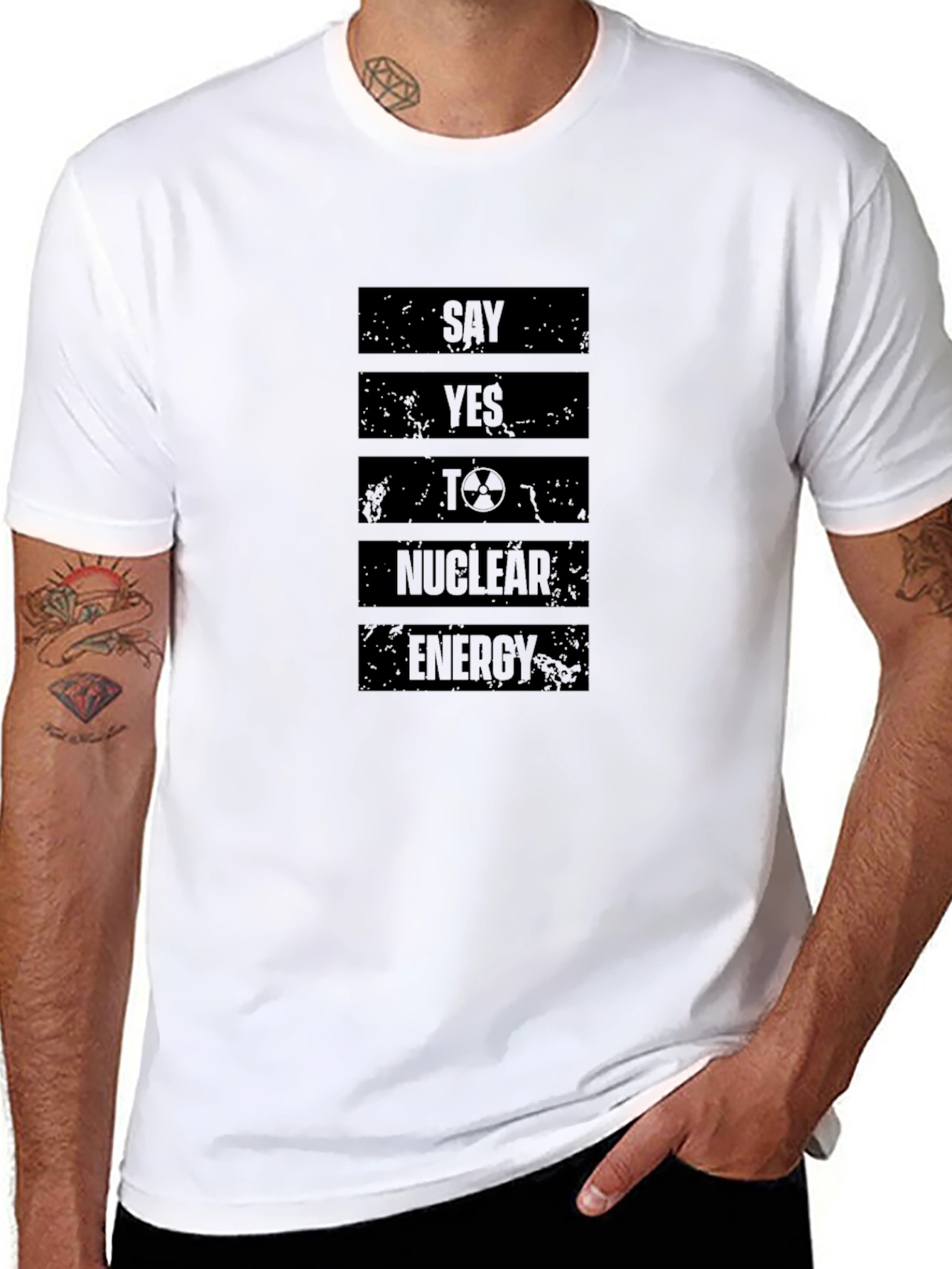 Black Say Yes To Nuclear Energy T-Shirt view 8