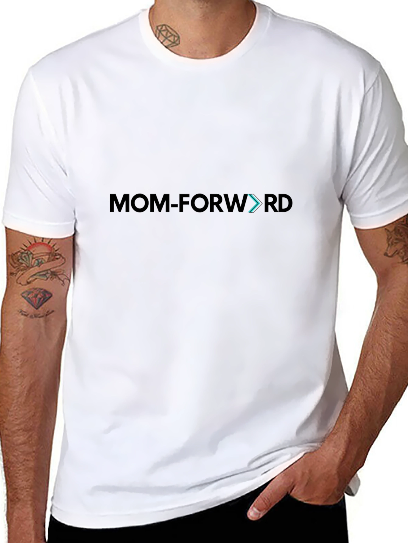 Black Mom Forward T-Shirt - Stylish & Comfortable Casual Wear view 8