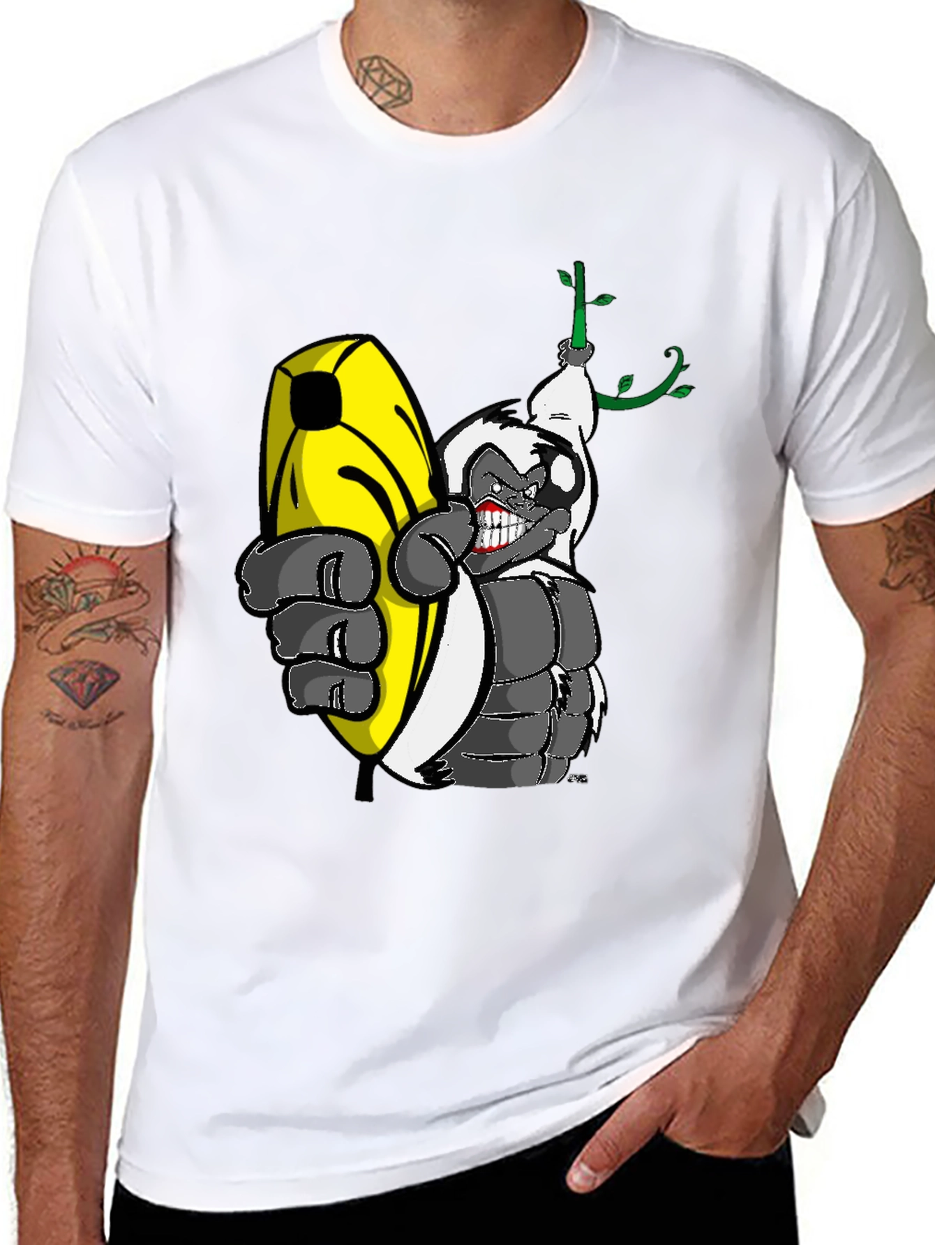 Black Banana Loving Gorilla Graphic Tee view 8