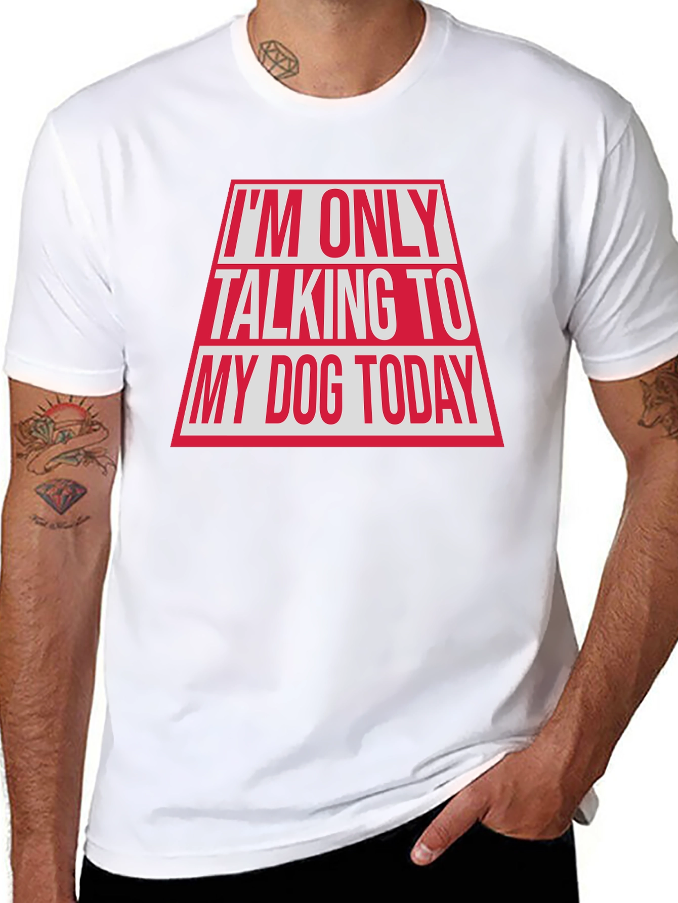 Black Dog Lover Graphic Tee - "Talking to My Dog Today" view 8