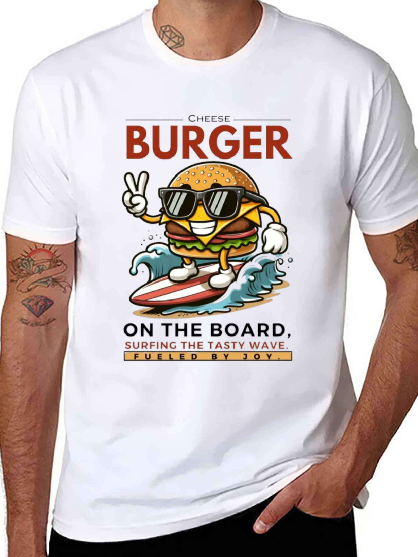 Black Chill Burger Surfer T-Shirt view 8