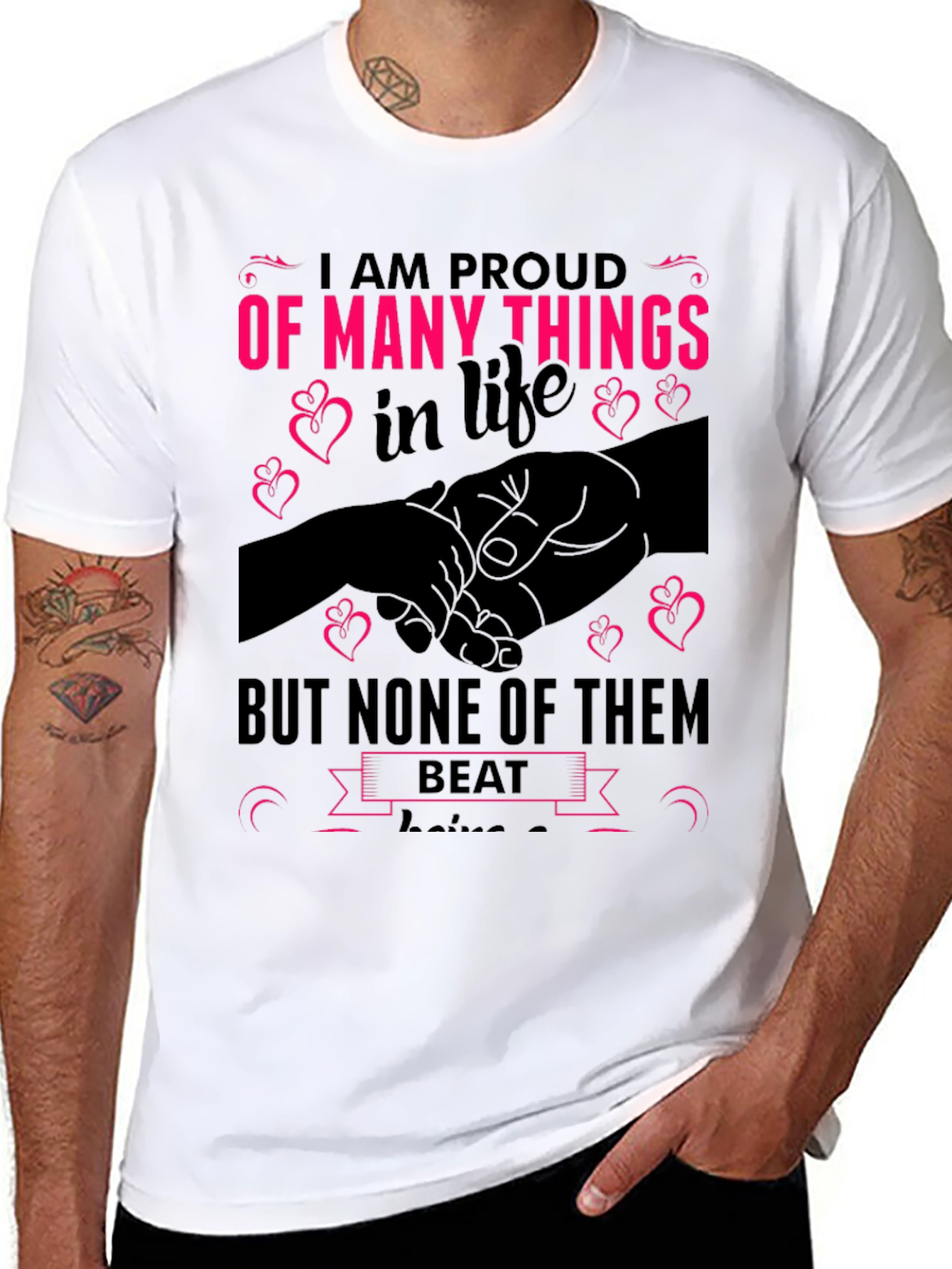 Black Proud of Many Things T-Shirt view 8
