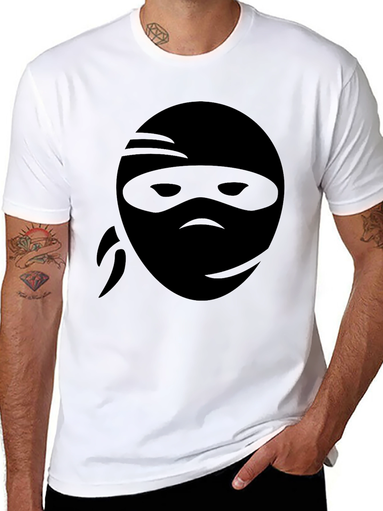 Black Ninja Graphic Tee - Stealth Style view 8