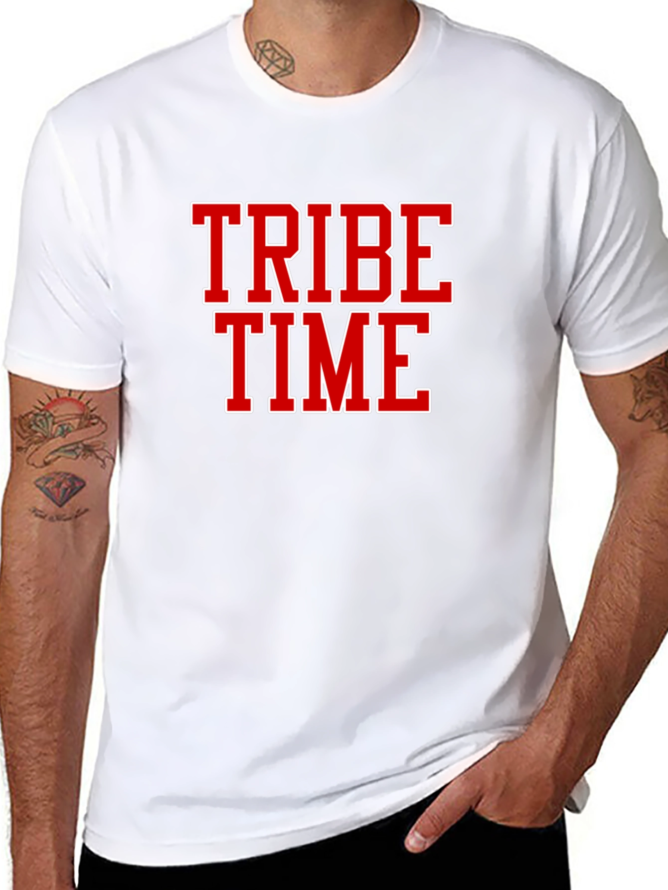 Black Tribe Time Black Graphic Tee view 8