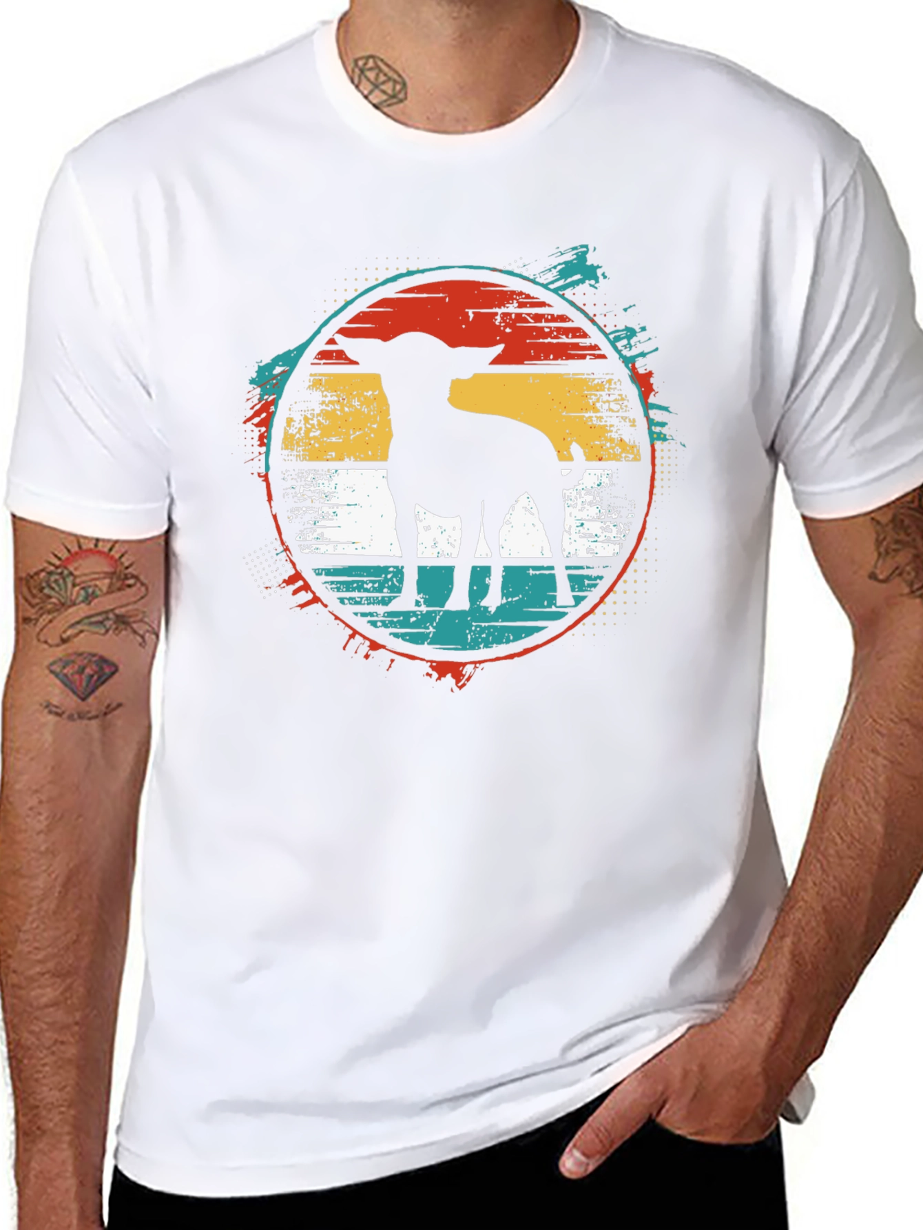 Retro Dog Silhouette Tee - 8