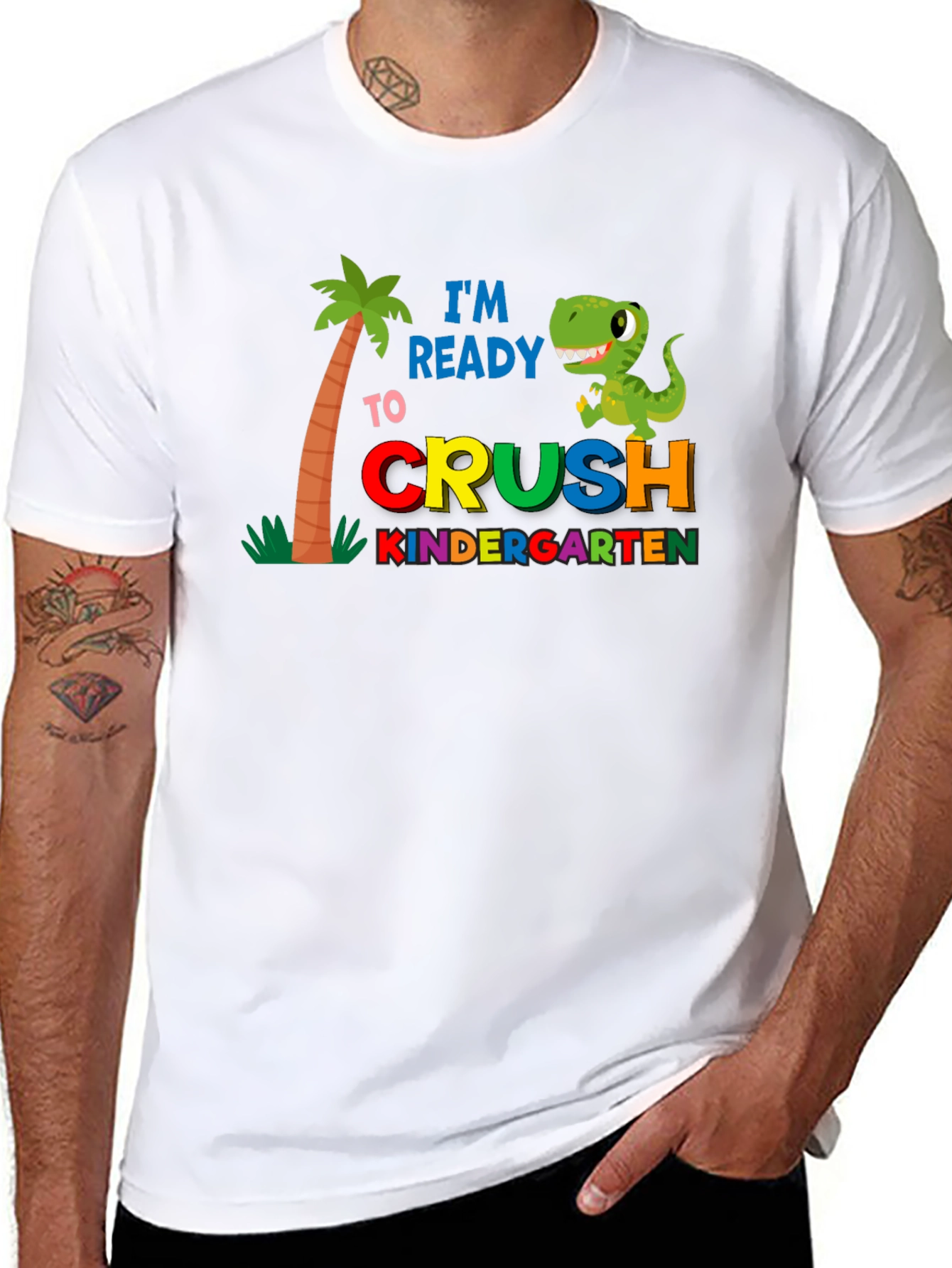 Black Ready to Crush Kindergarten T-Shirt view 8