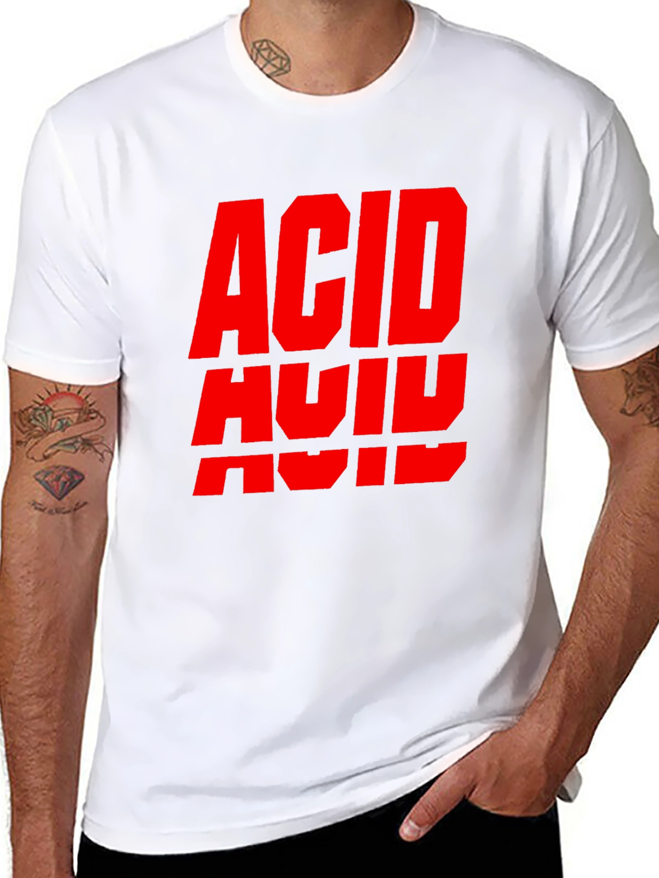 Black Acid House Rave Black T-Shirt view 8
