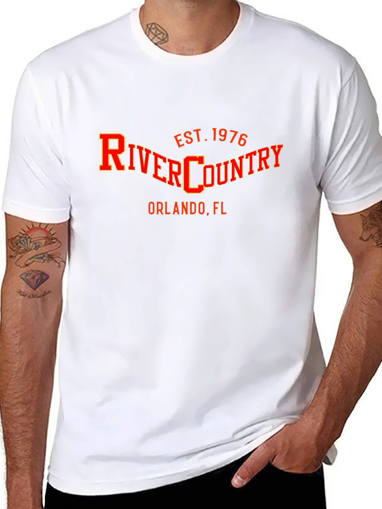Black River Country Orlando FL Est. 1976 Black T-Shirt view 8
