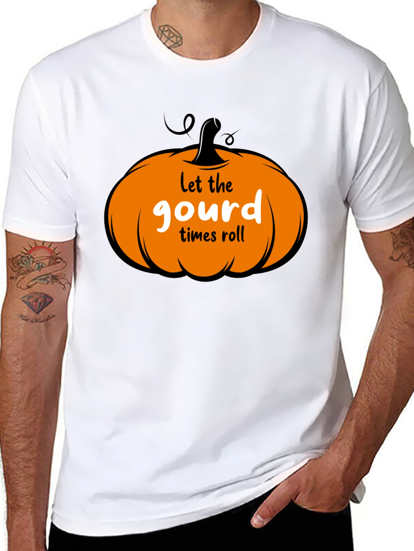 Let The Gourd Times Roll Black T-shirt - 8