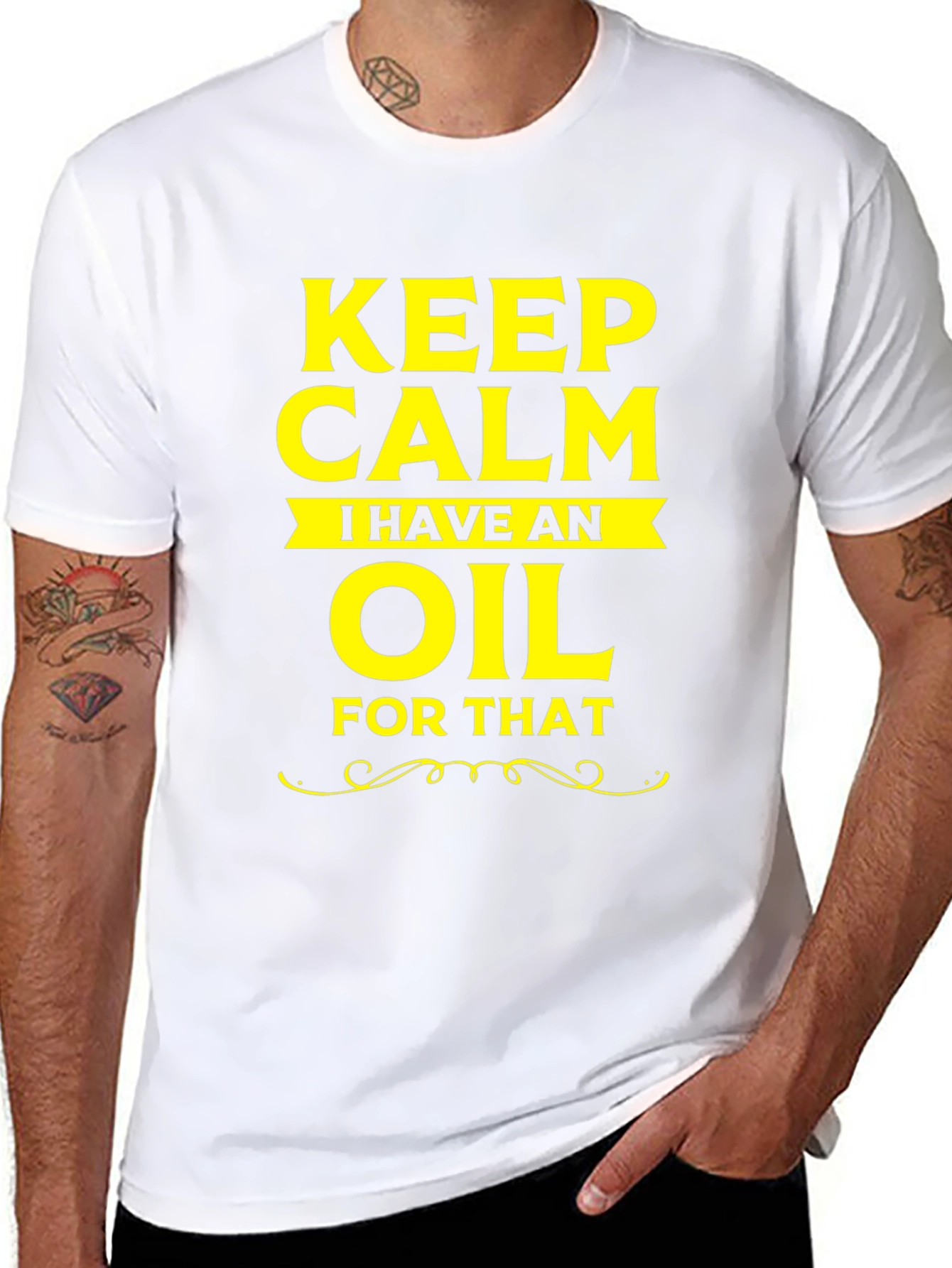 Black Keep Calm I Have an Oil for That T-Shirt view 8