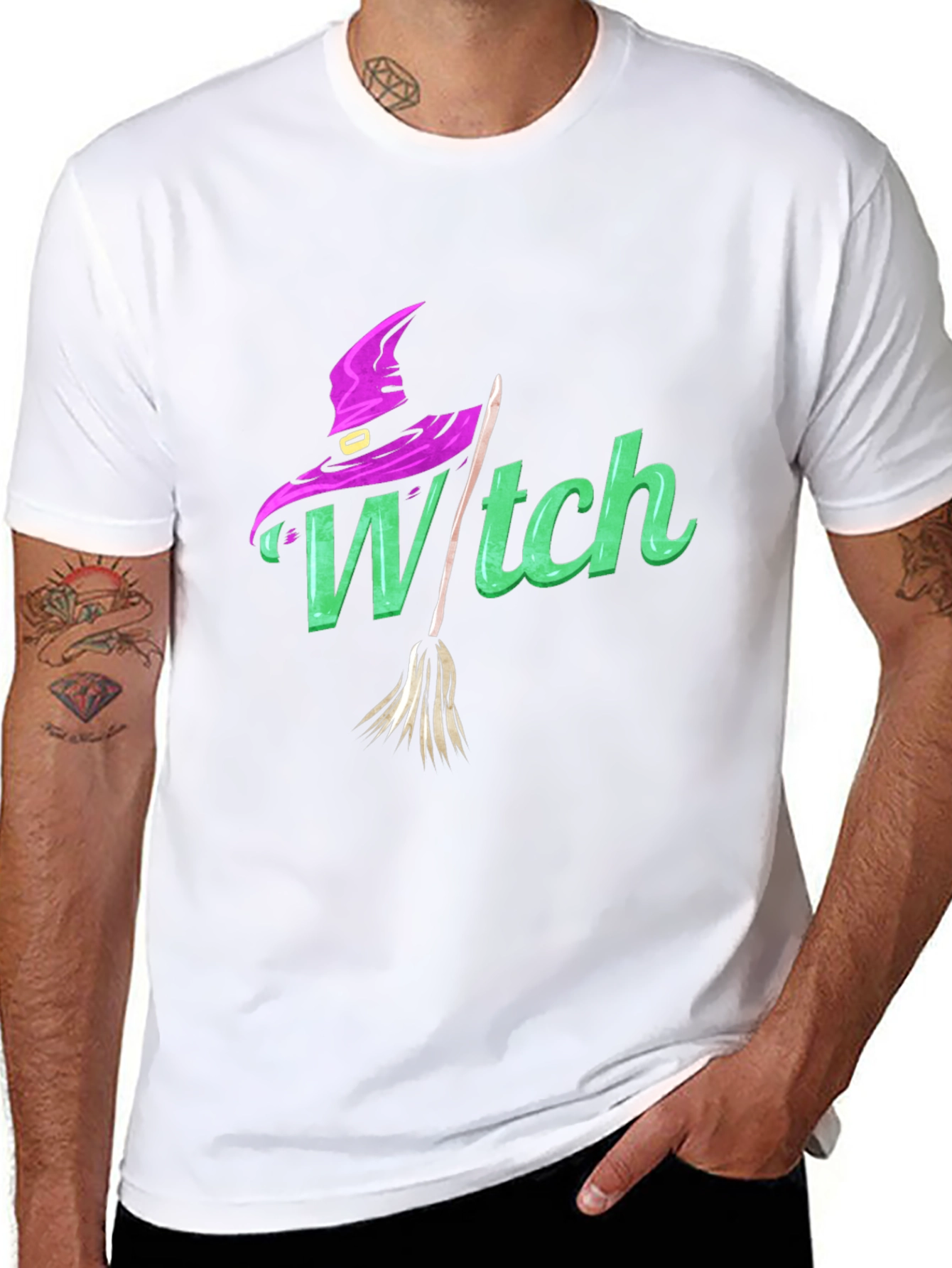 Black Witch T-Shirt - Halloween Apparel view 8