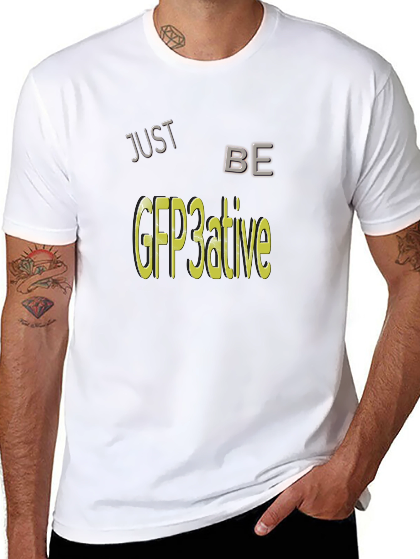 Black GFP3ative Graphic Tee - Just Be Creative! view 8