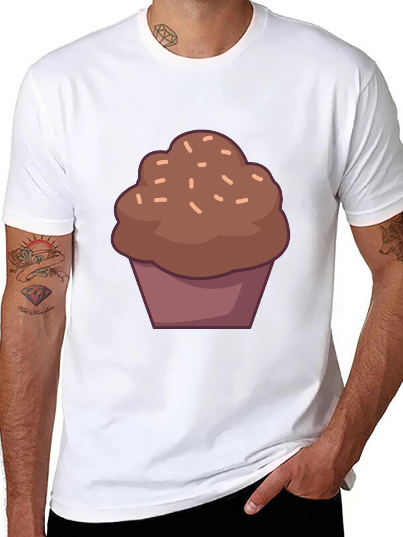 Black Chocolate Cupcake T-Shirt - Sweet Tooth Fashion view 8