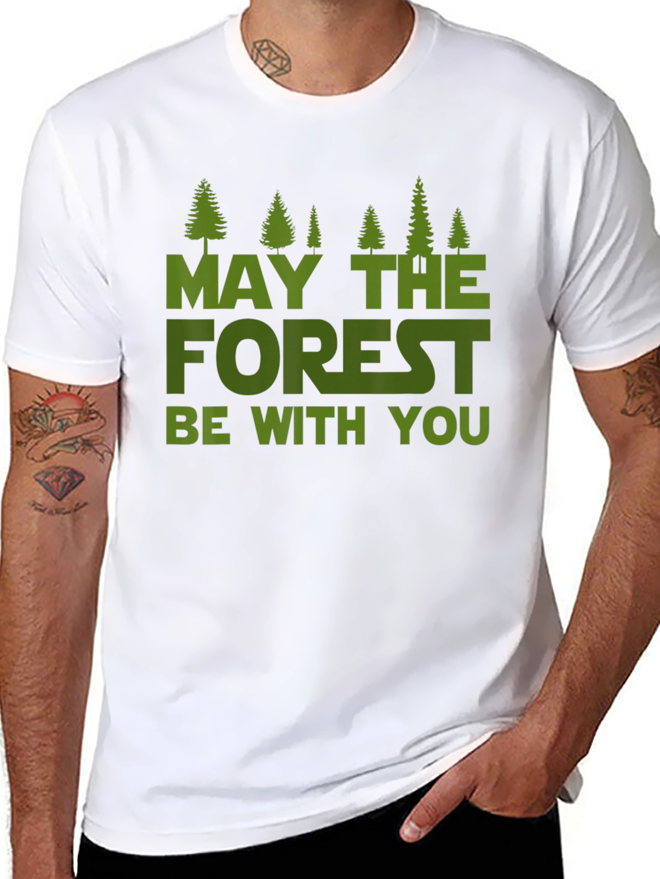May The Forest Be With You T-Shirt - 8