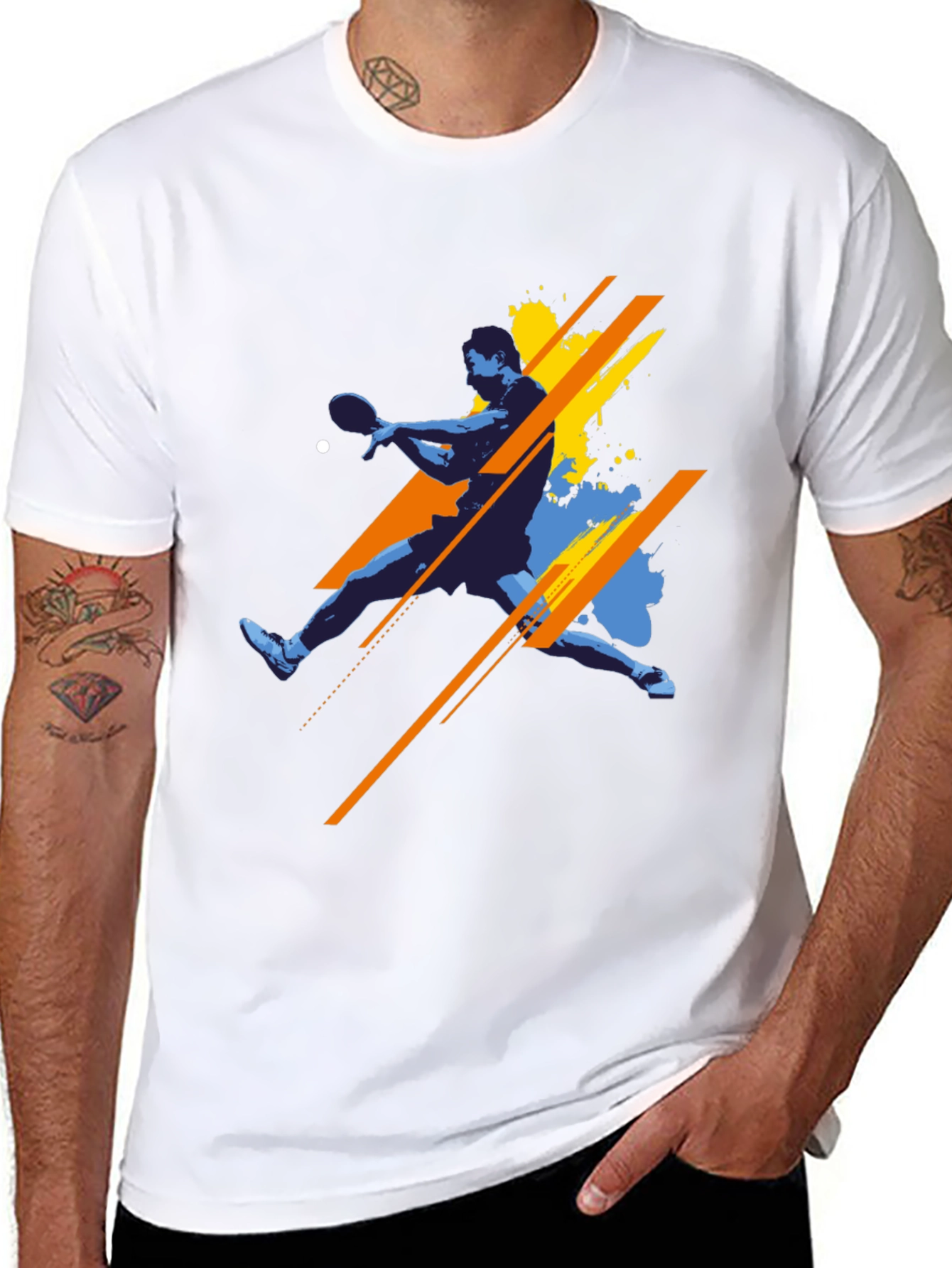 Table Tennis Graphic Tee - Stylish Sport Shirt - 8