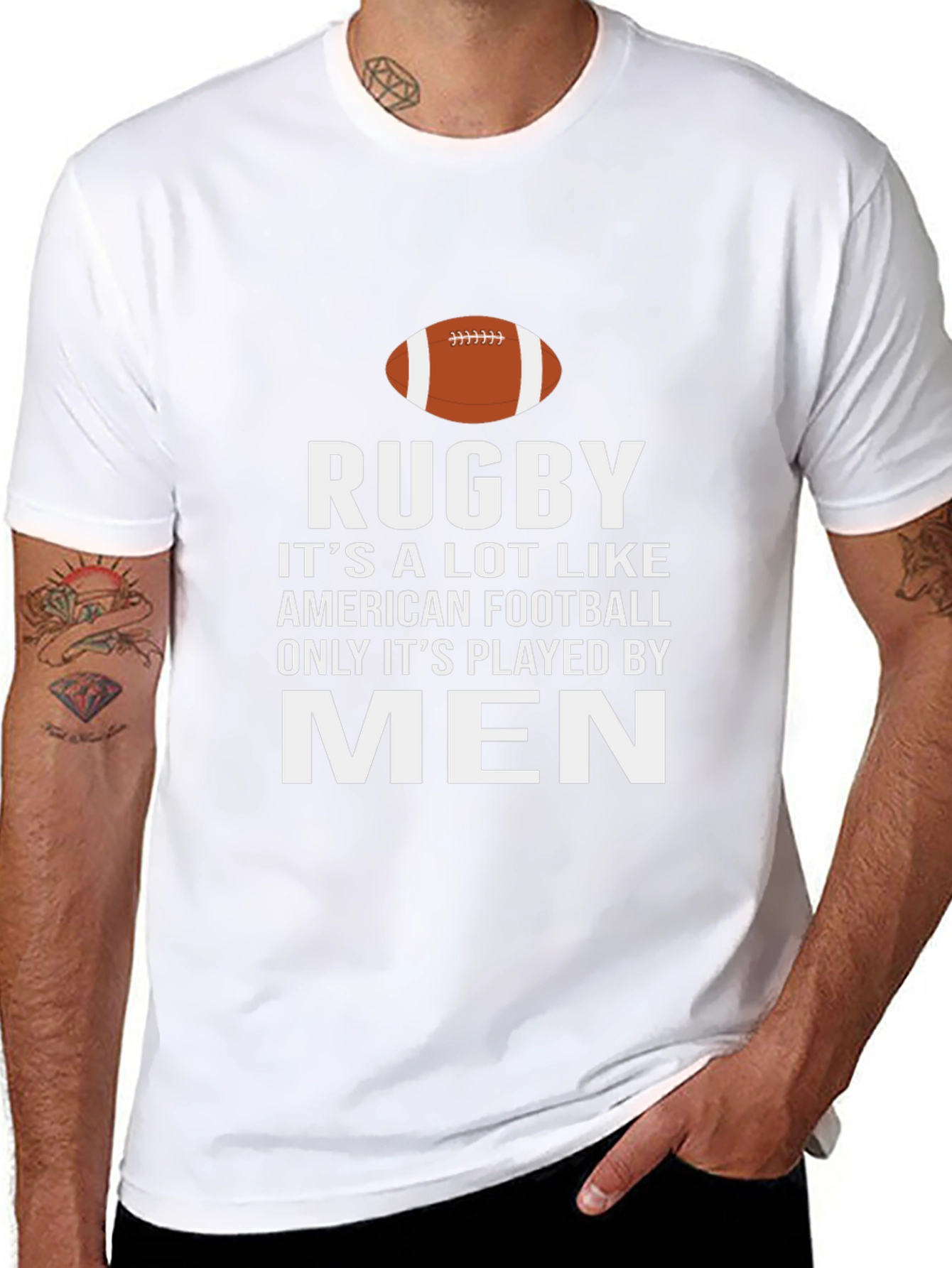 Black Rugby Men's Black Graphic T-Shirt view 8