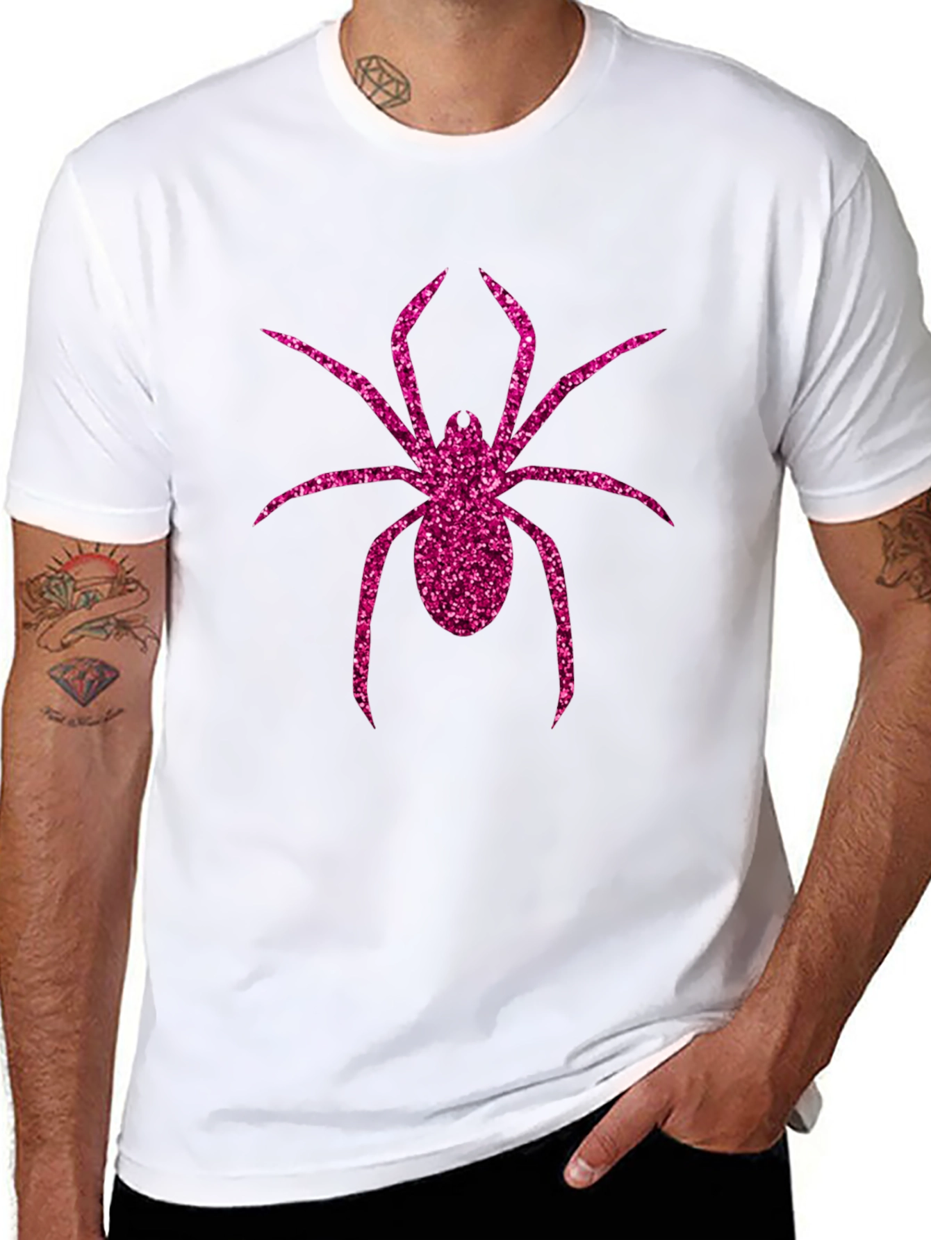 Black Spider Graphic Tee - Black view 8