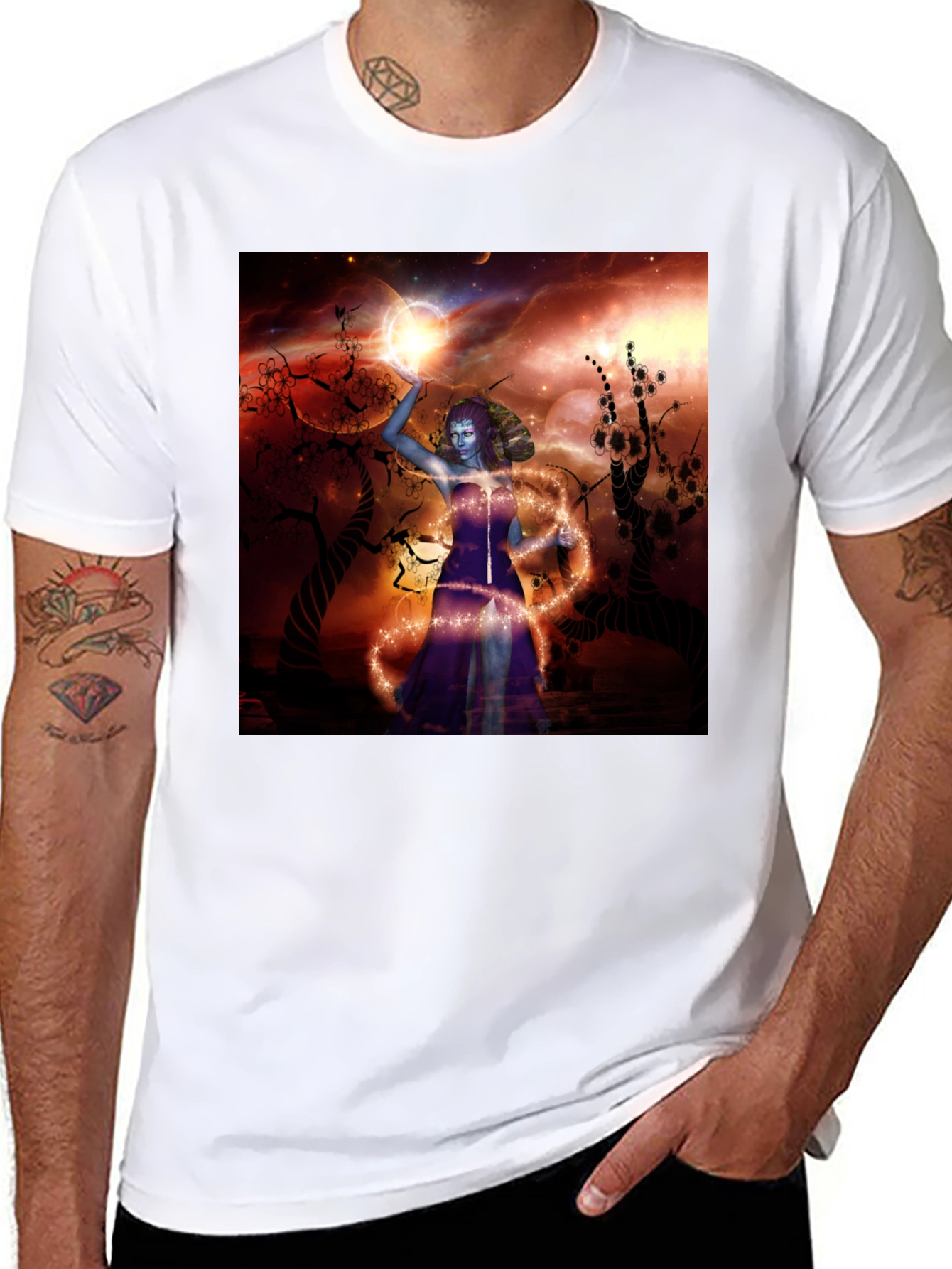 Mystic Sorceress Graphic T-Shirt - 8