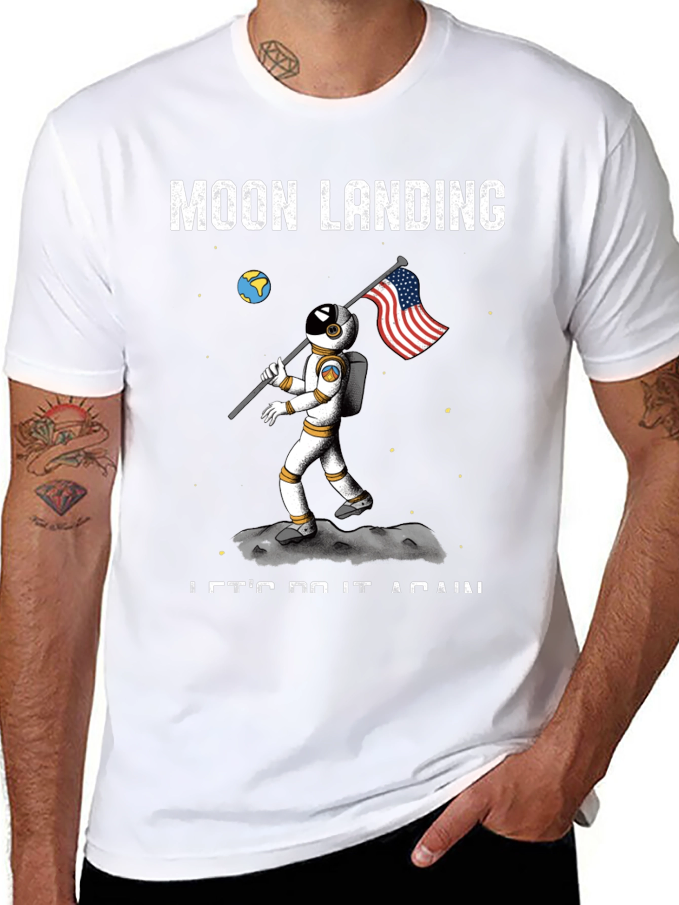 Black Moon Landing T-Shirt - Let's Do It Again view 8