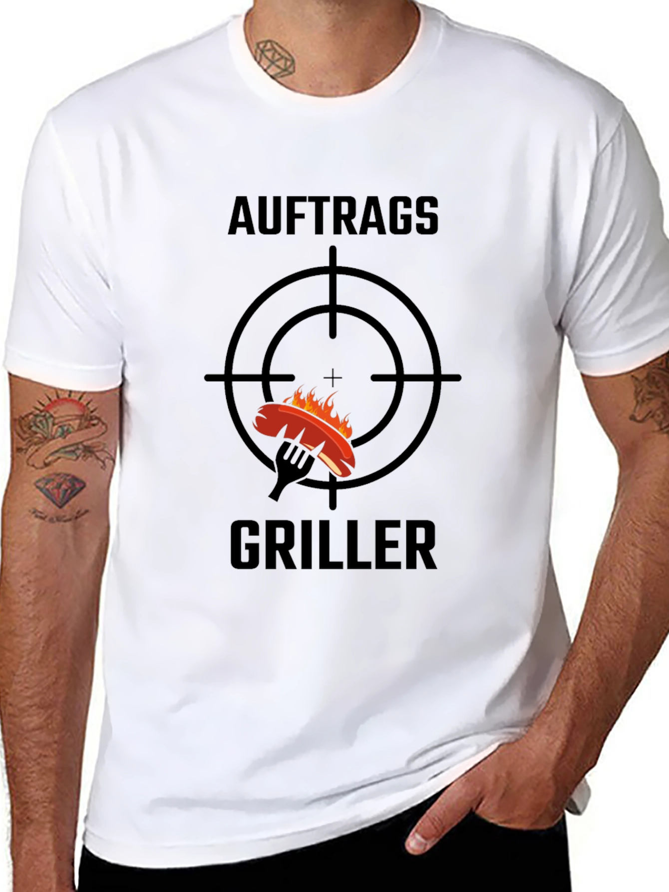 Black Auftrags Griller Graphic Tee view 8
