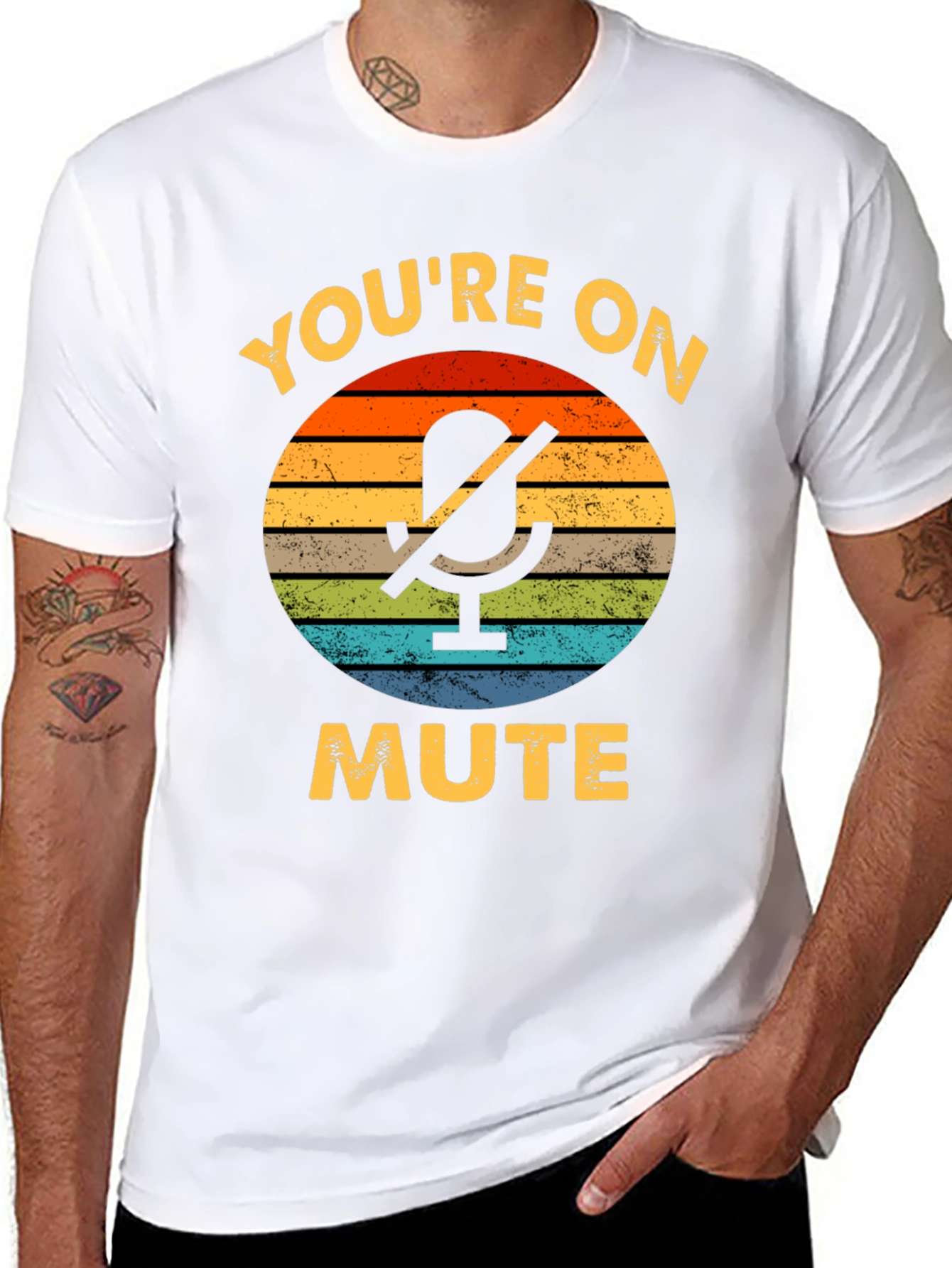 Black You're On Mute Graphic Tee view 8