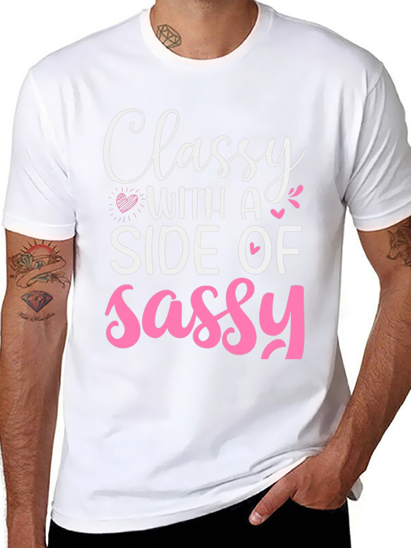 Black Classy with a Side of Sassy Graphic Tee view 8