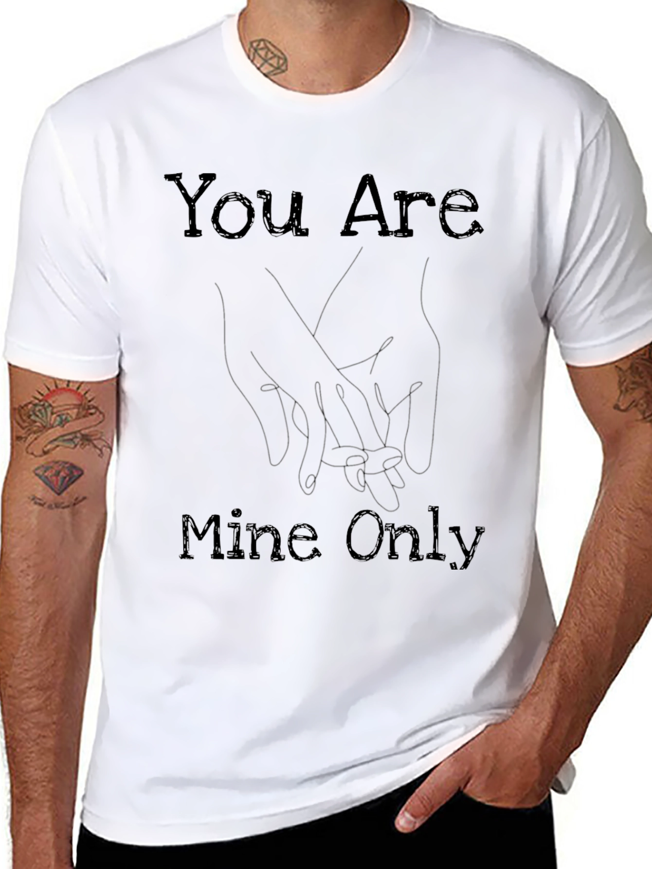 Black You Are Mine Only Graphic Tee view 8