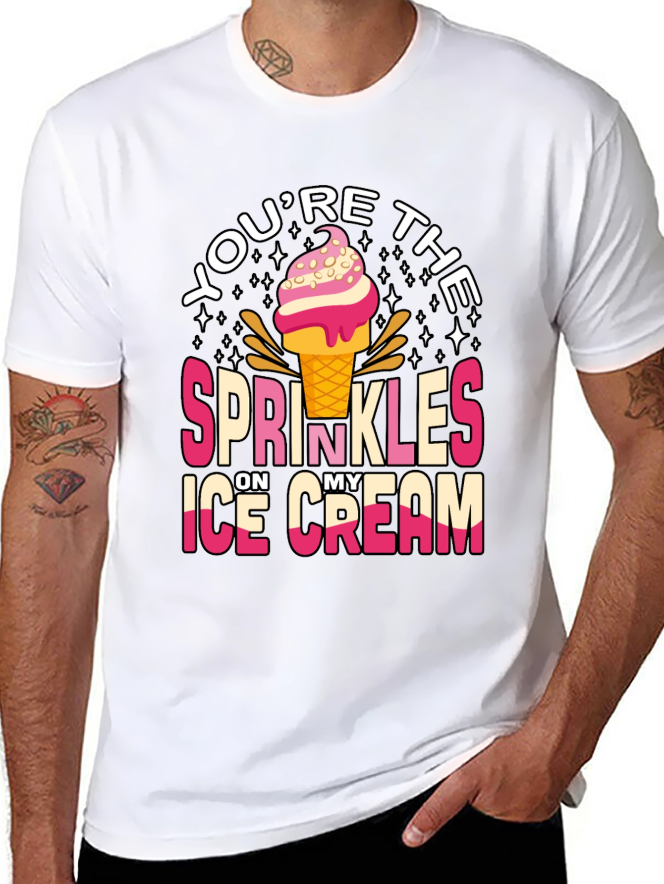 Black You're the Sprinkles Ice Cream T-Shirt view 8