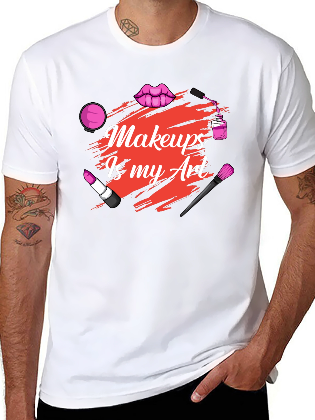 Black Makeup Is My Art - Graphic T-Shirt view 8