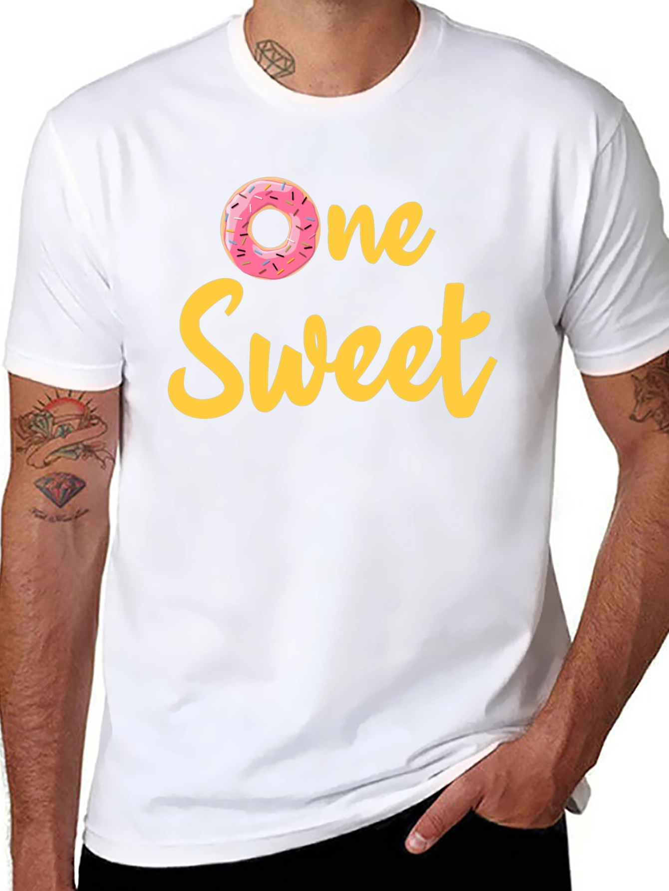 Black One Sweet Donut T-Shirt view 8