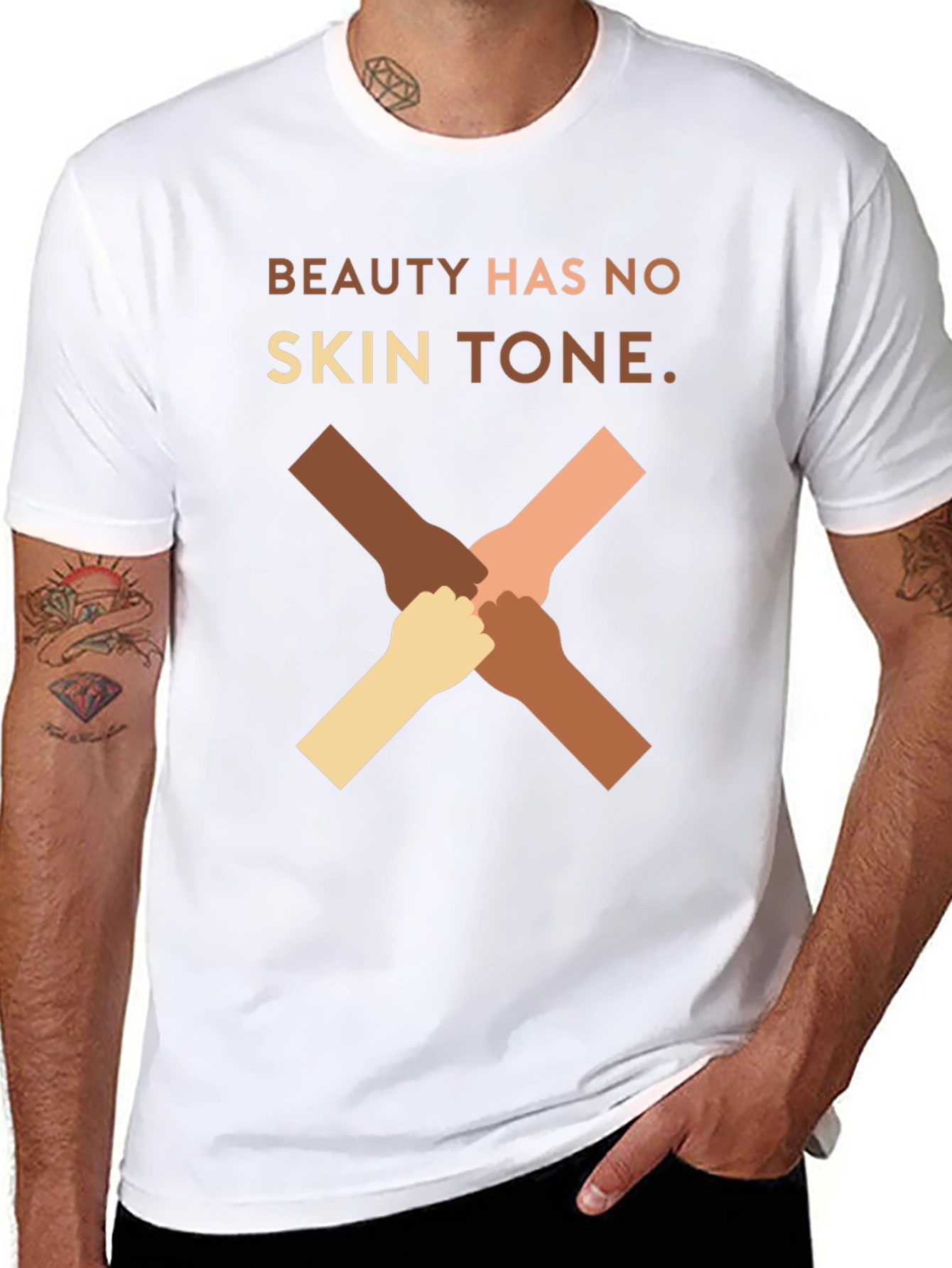 Black Beauty Has No Skin Tone Graphic T-Shirt view 8