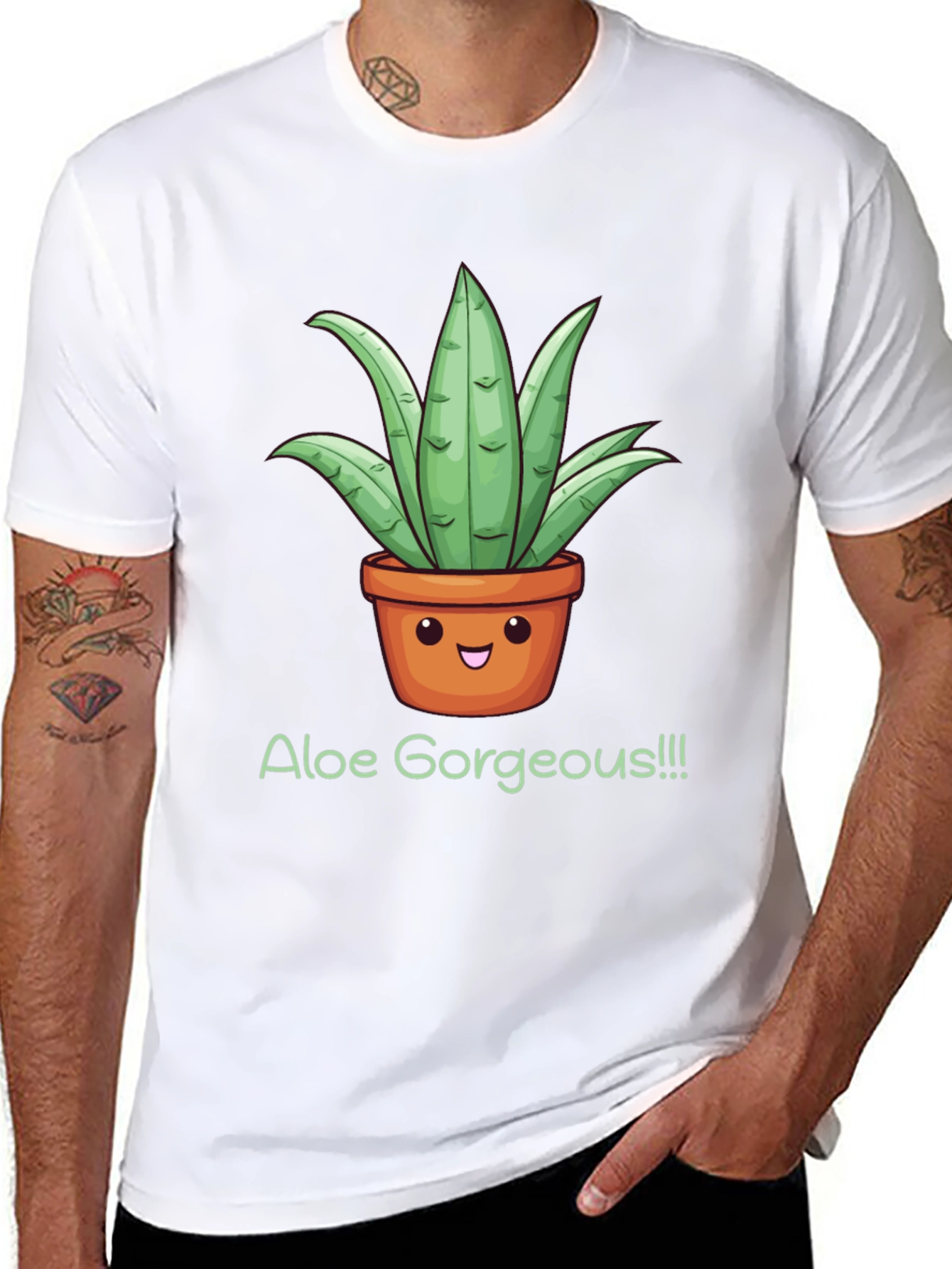 Black Aloe Gorgeous Graphic Tee view 8